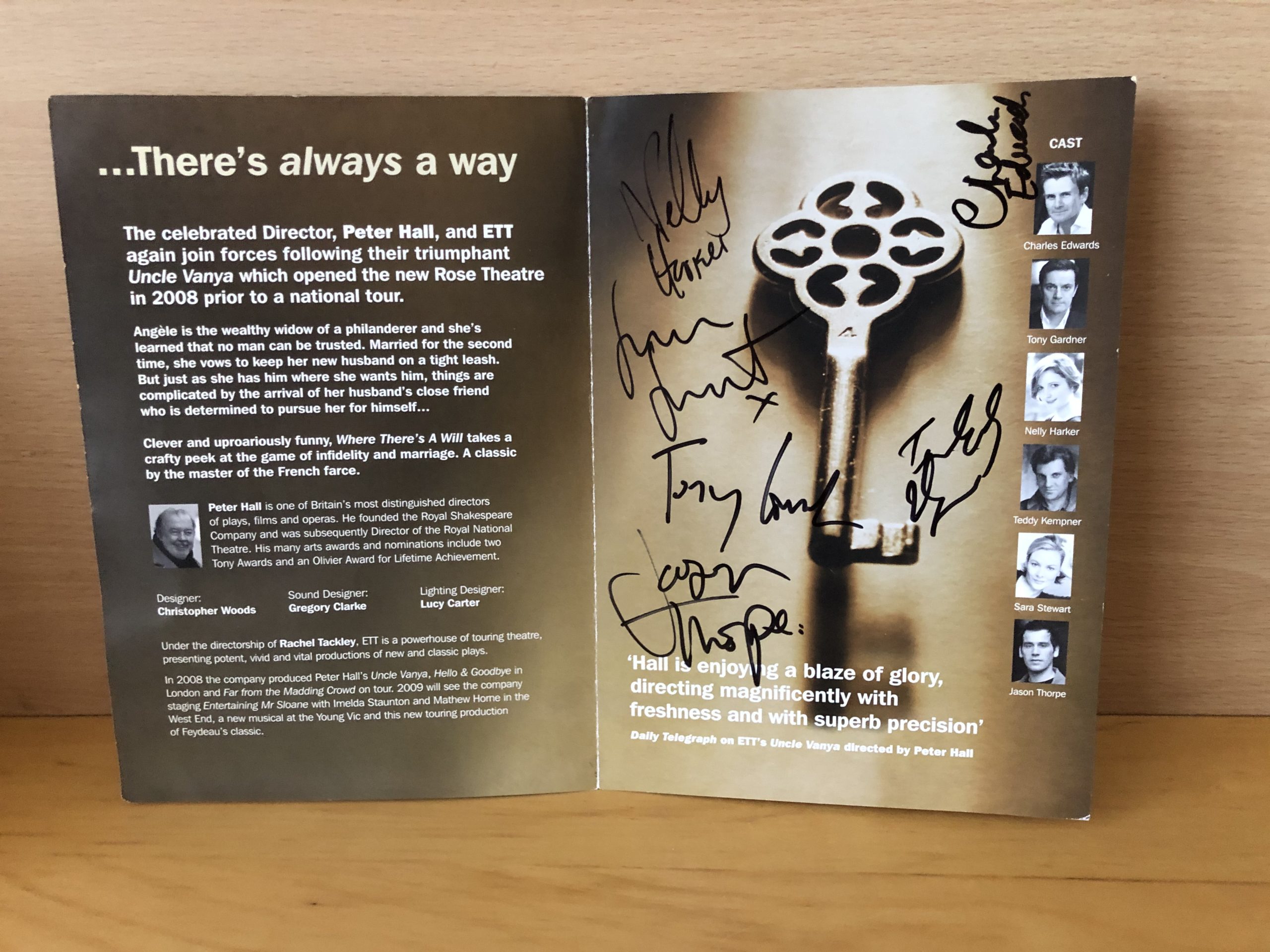 Multi Signed Theatre Booklet Multi Signed Theatre Booklet