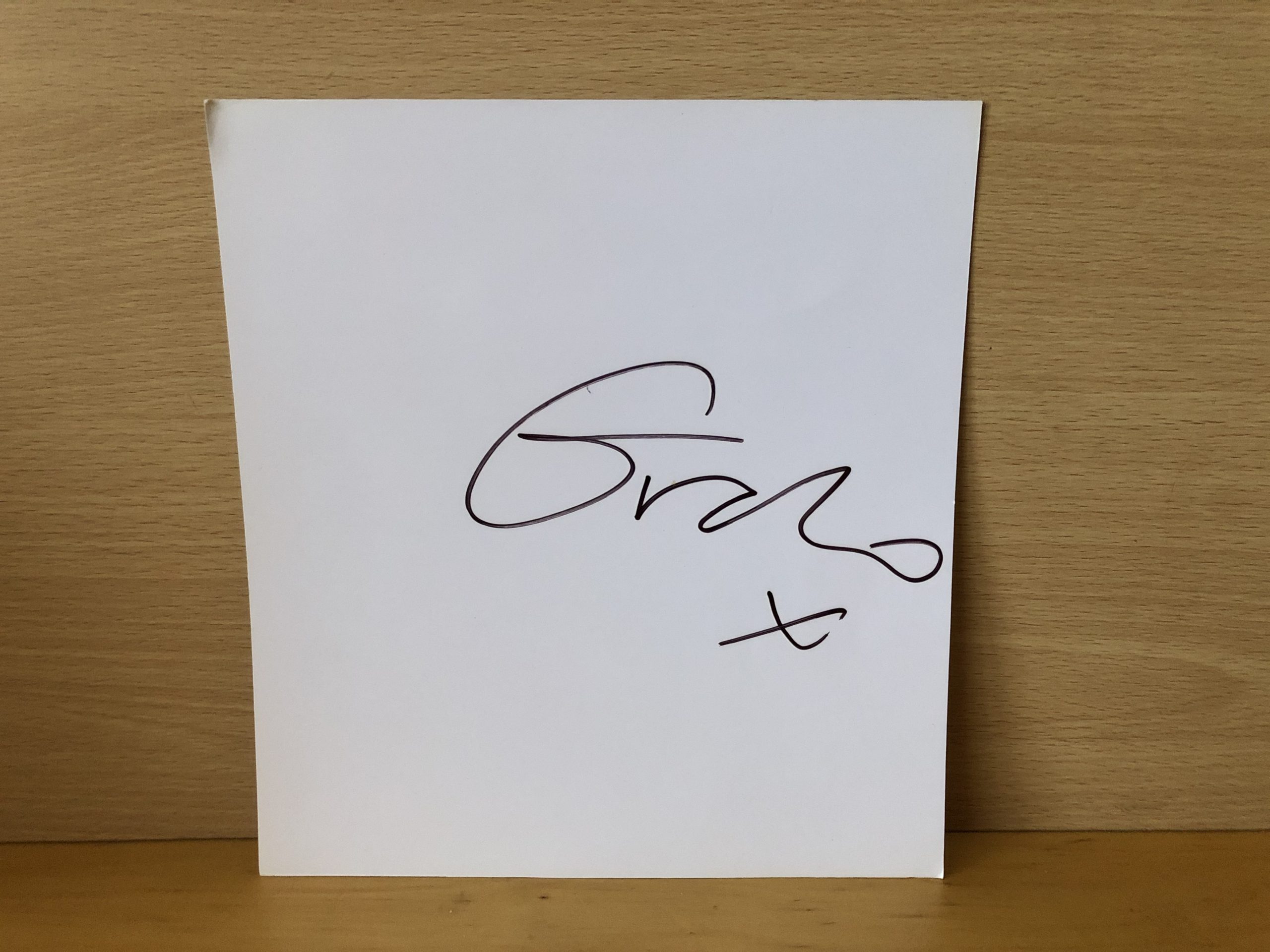 Grado Signed White Card Grado Signed White Card