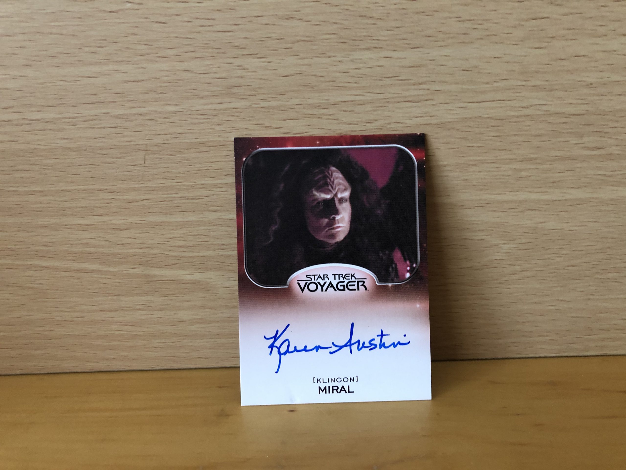 Karen Austin Signed Star Trek Card Karen Austin Signed Star Trek Card