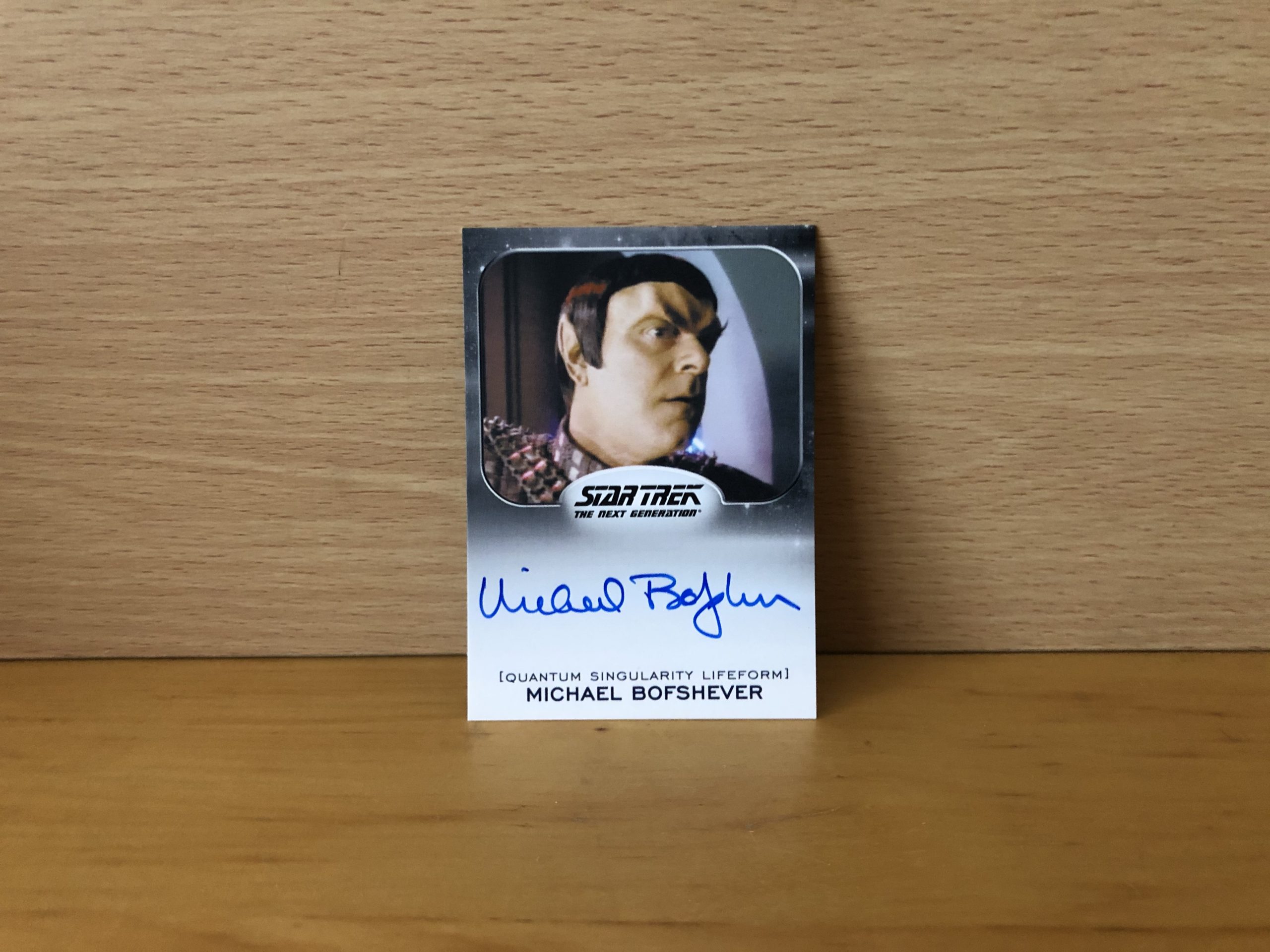 Michael Bofshever Signed Star Trek Card Michael Bofshever Signed Star Trek Card
