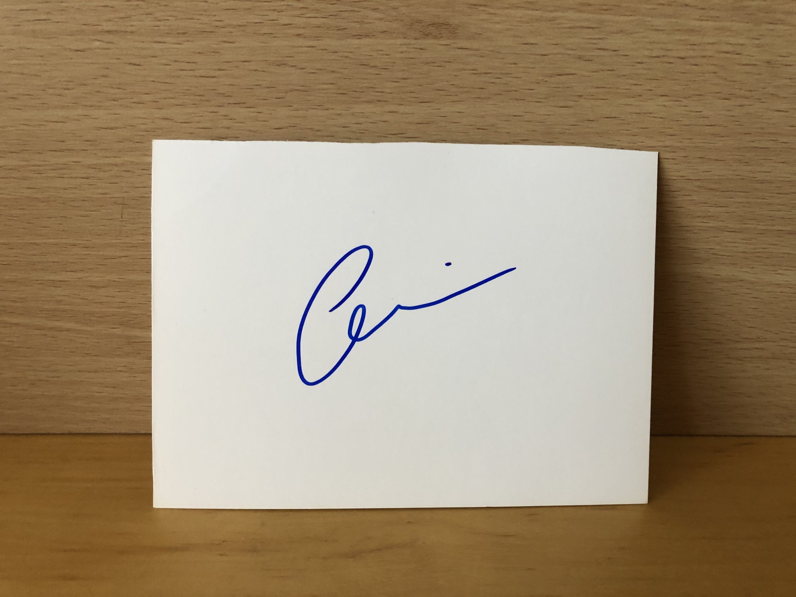 Courtney Love Signed White Card Courtney Love Signed White Card