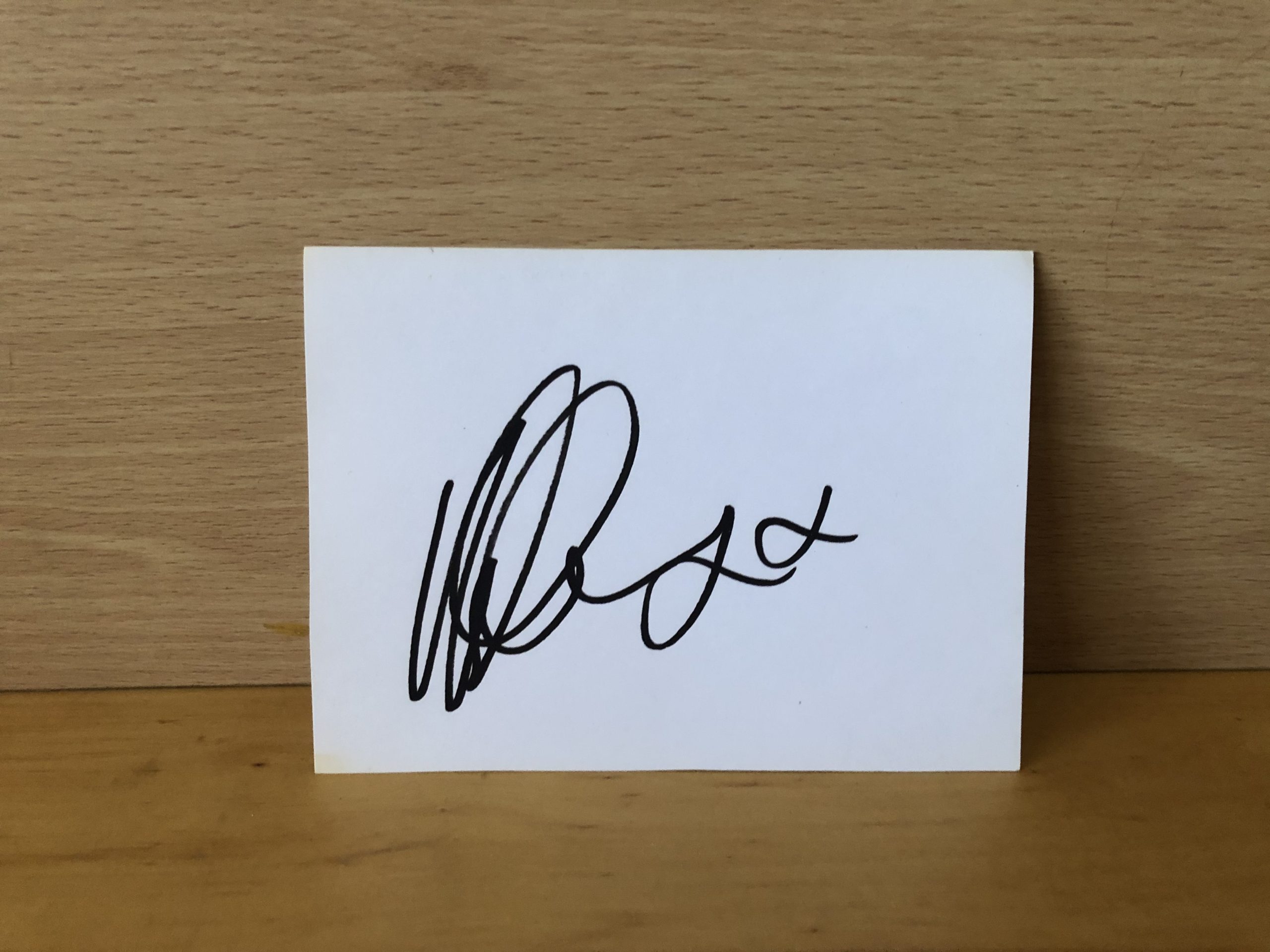 Holly Valance Signed White Card Holly Valance Signed White Card
