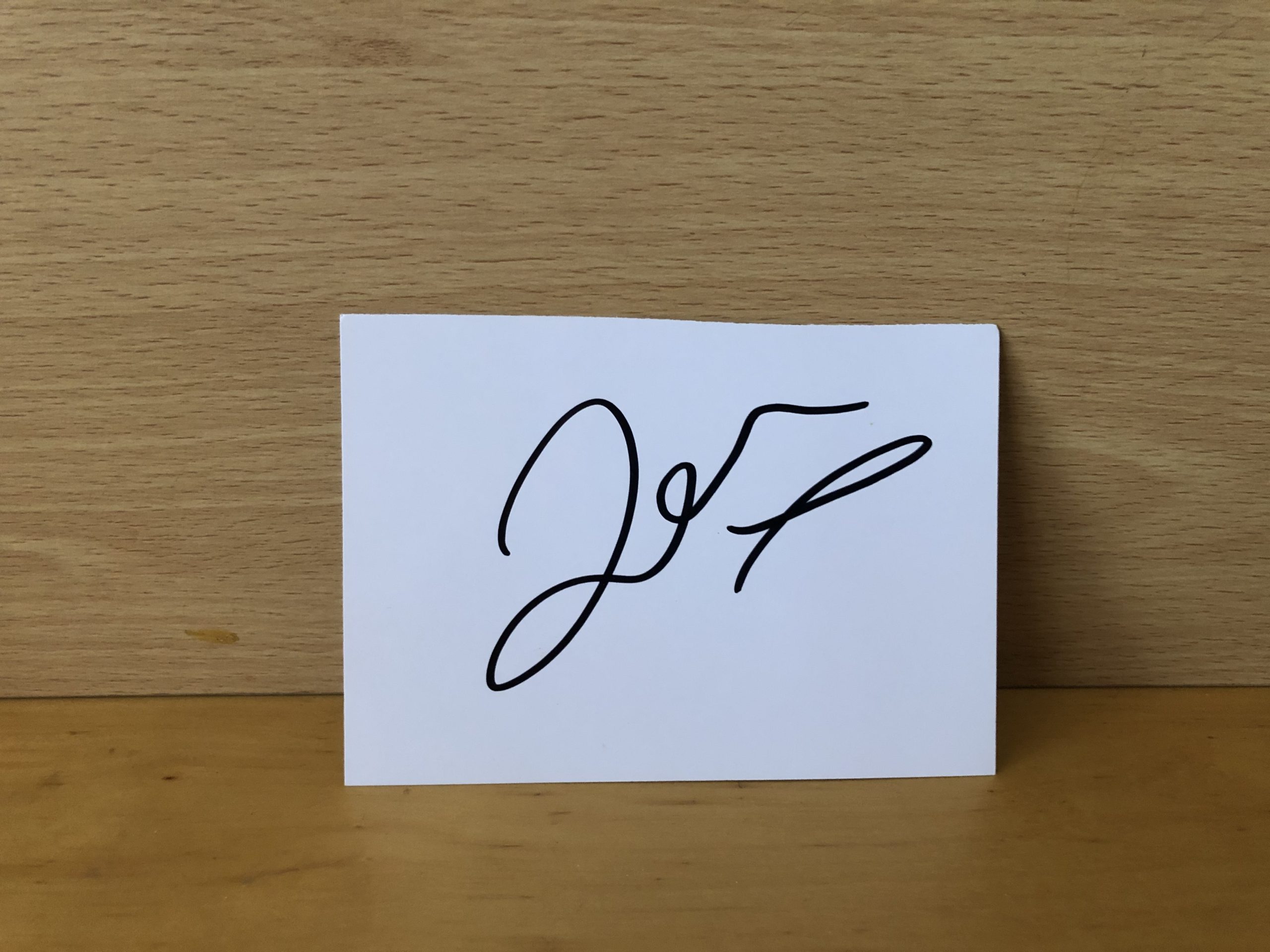 Jennifer Metcalfe Signed White Card Jennifer Metcalfe Signed White Card