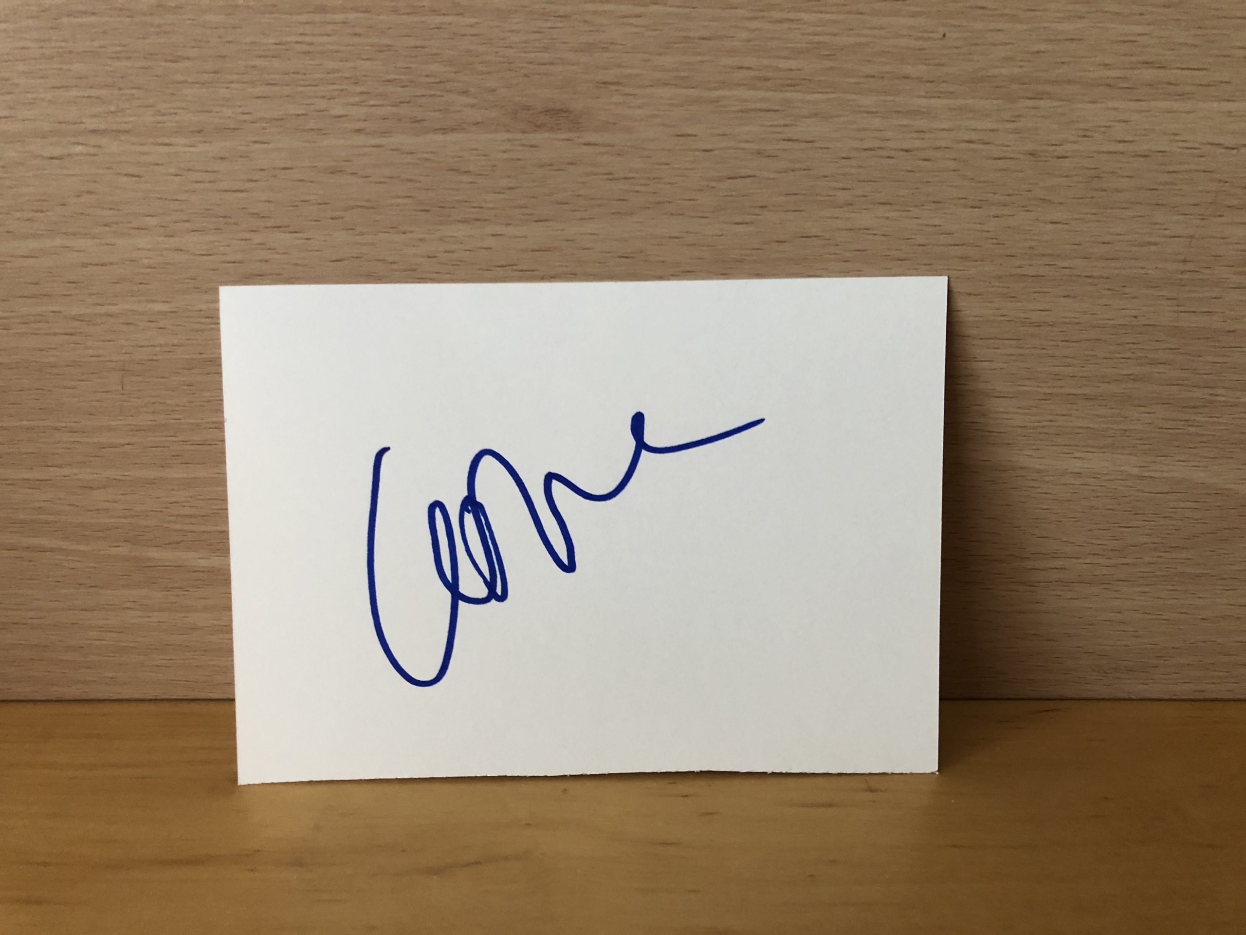 Caroline Flack Signed White Card Caroline Flack Signed White Card