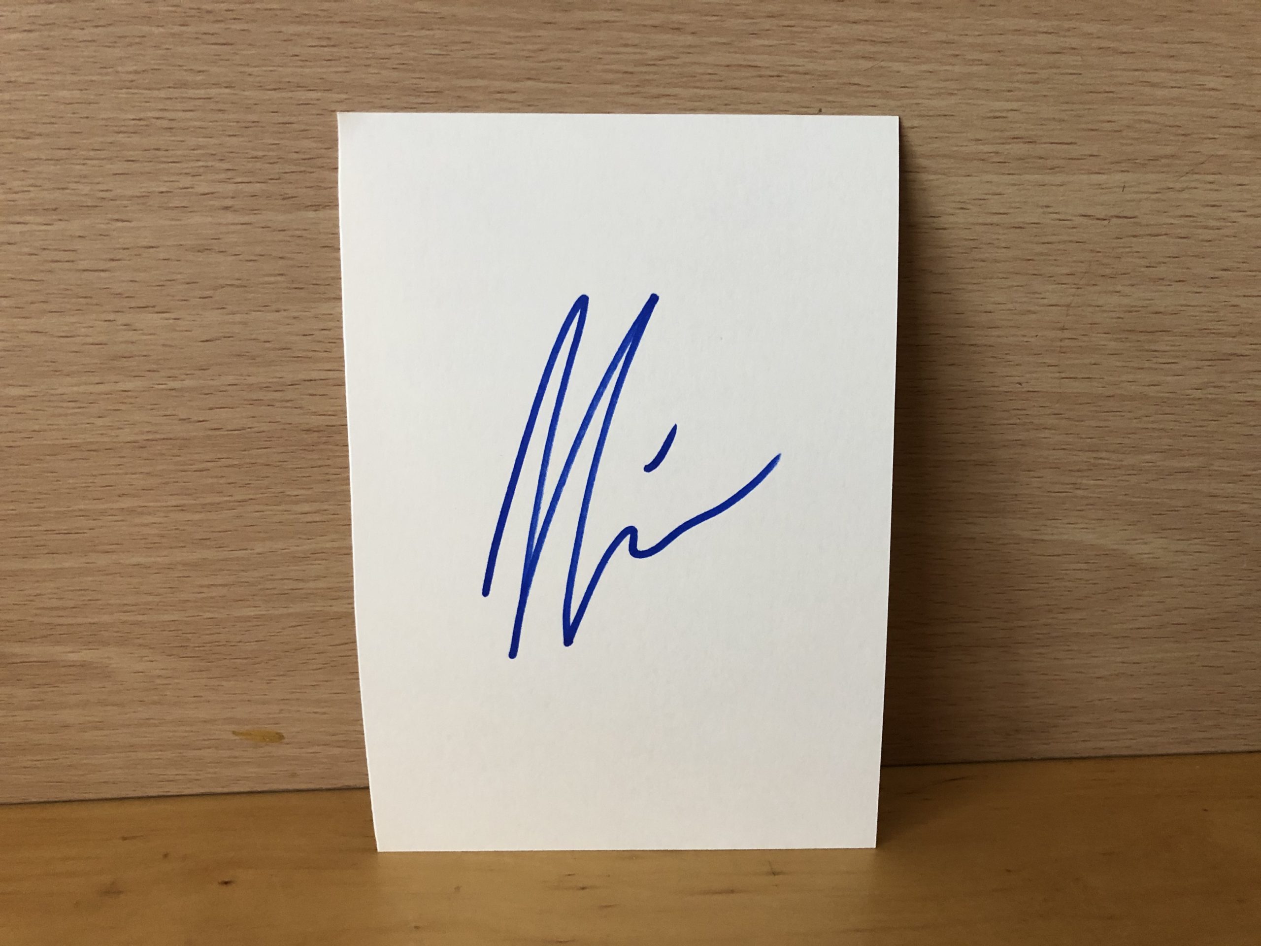 Shania Twain Signed White Card Shania Twain Signed White Card