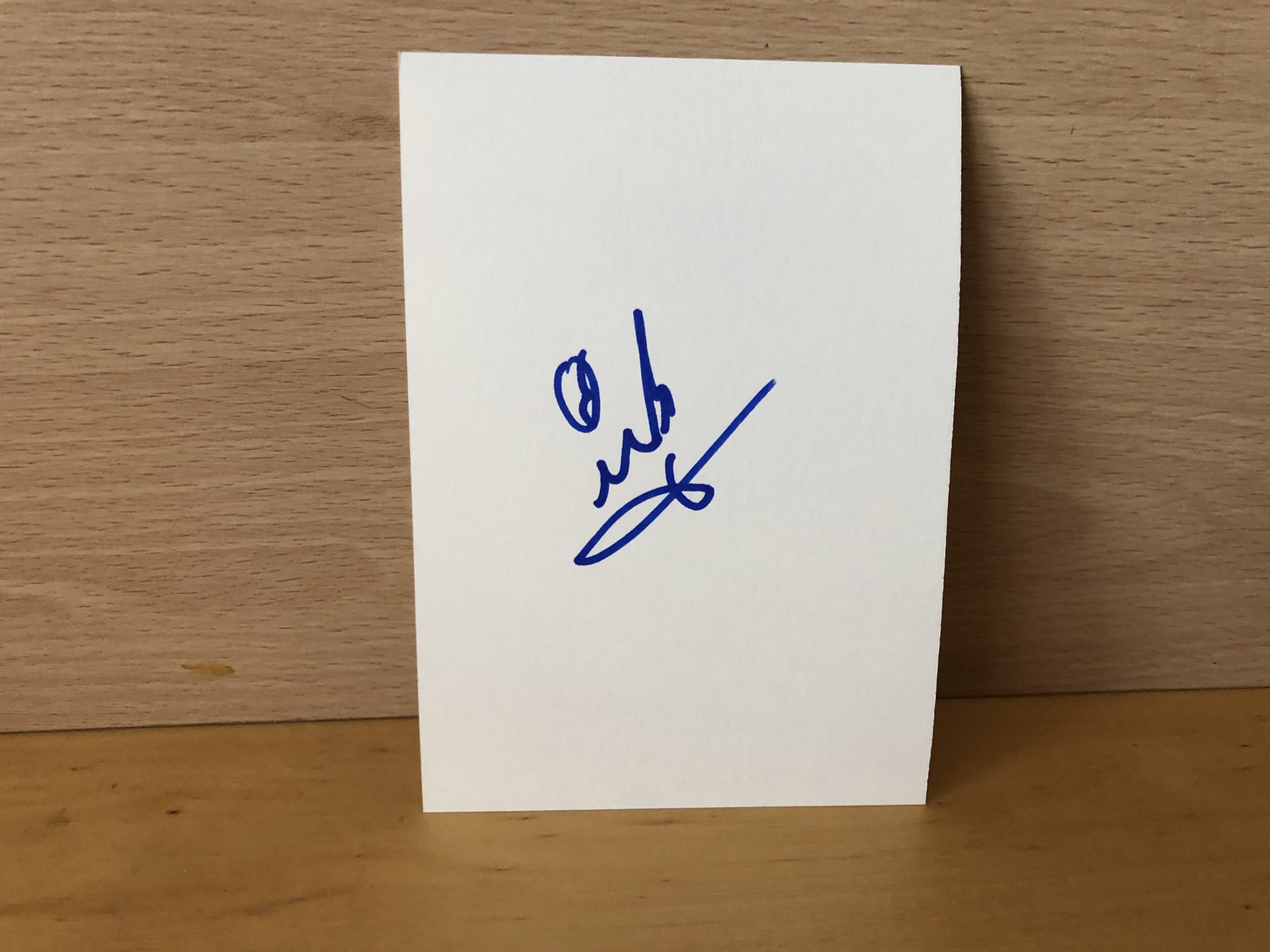 Mel B Signed White Card Mel B Signed White Card