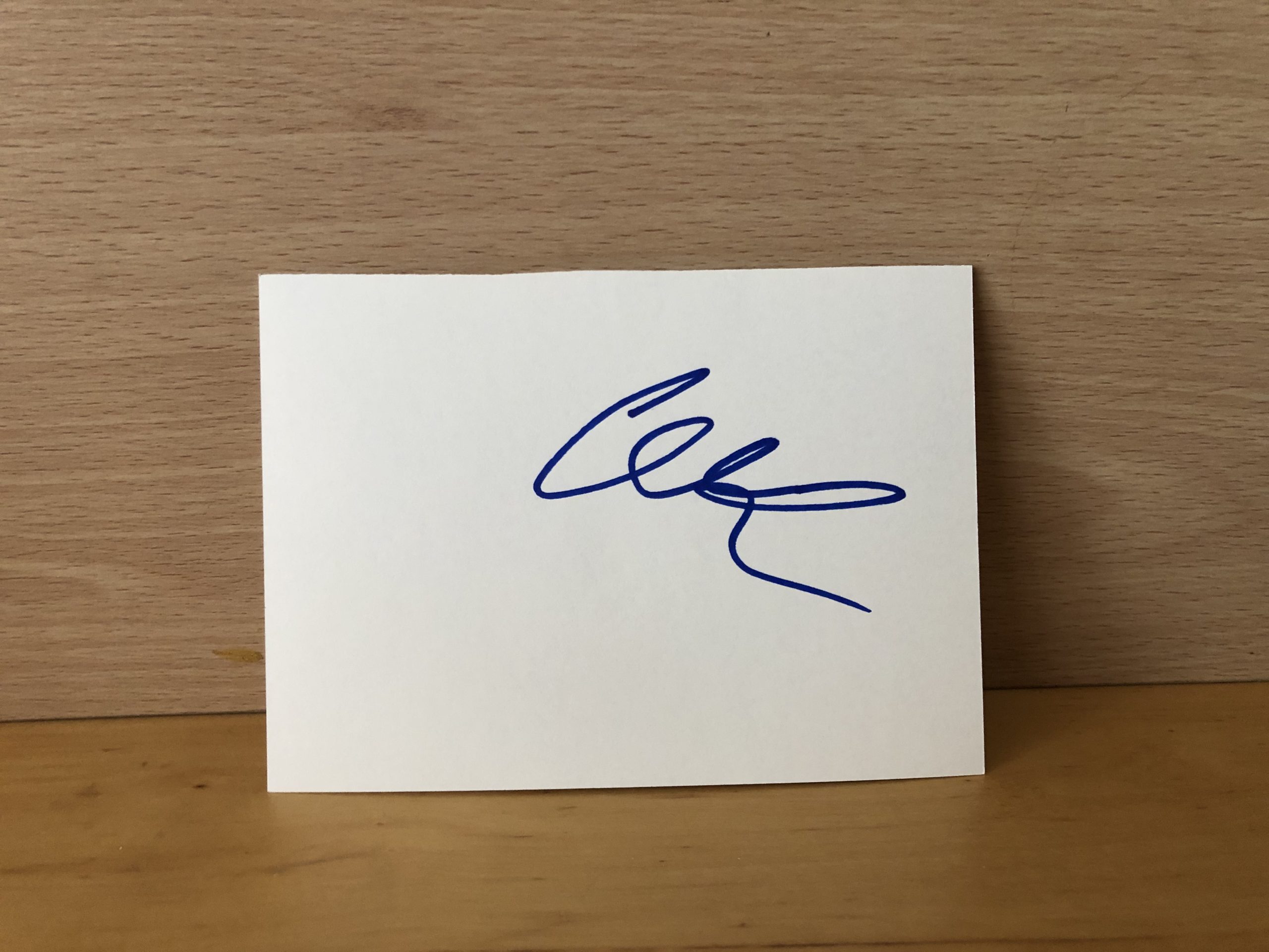 Craig David Signed White Card Craig David Signed White Card