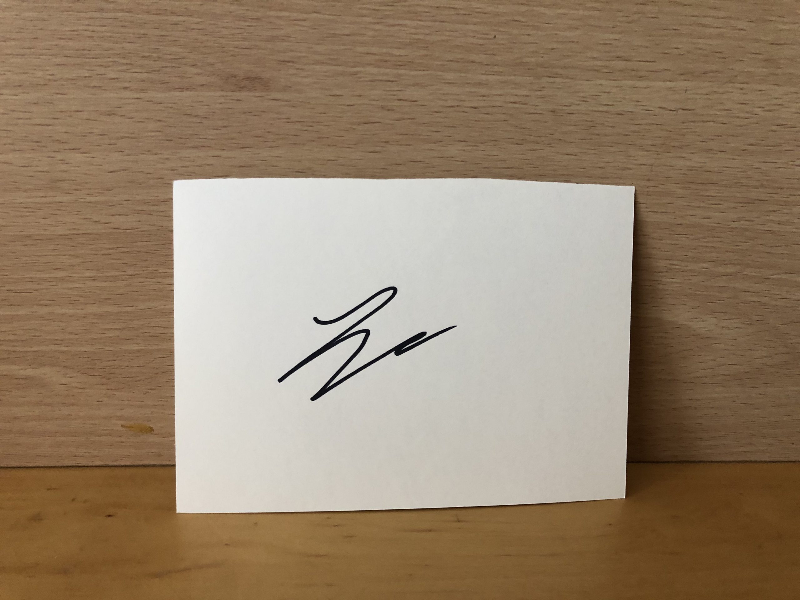 Jessica Fox Signed White Card Jessica Fox Signed White Card