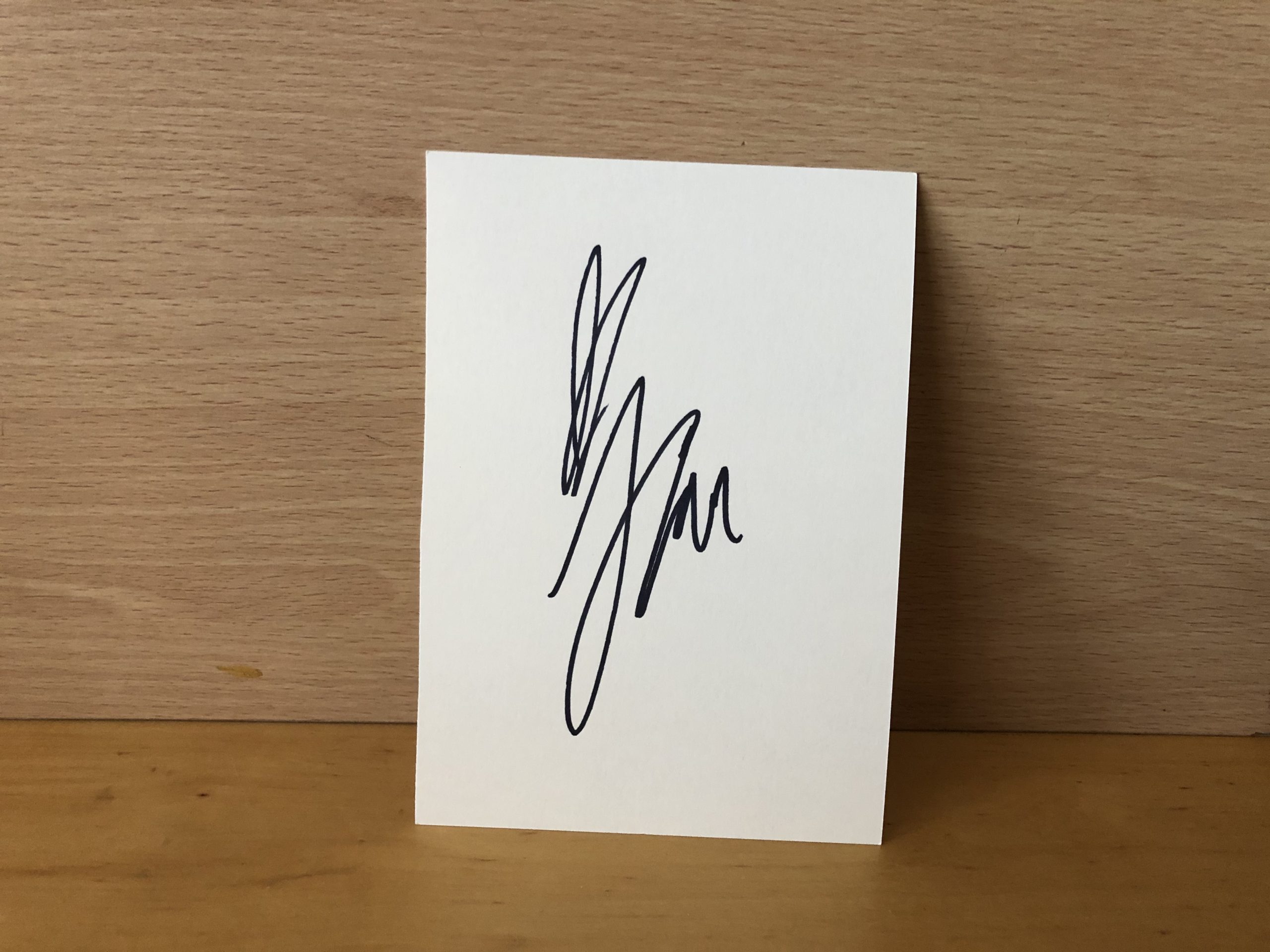 Liz McClarnon Signed White Card Liz McClarnon Signed White Card