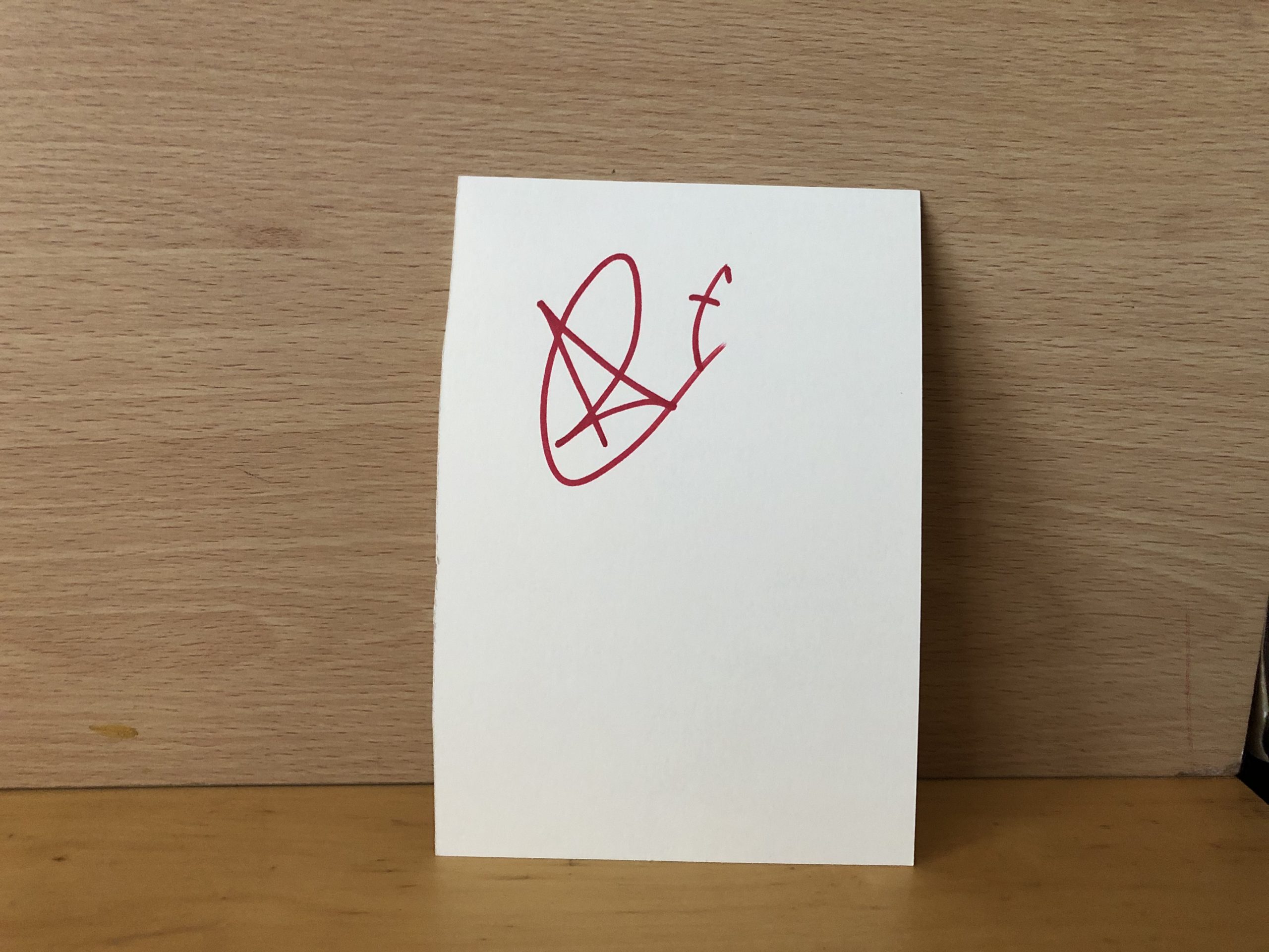 Anthony Quinlan Signed White Card Anthony Quinlan Signed White Card