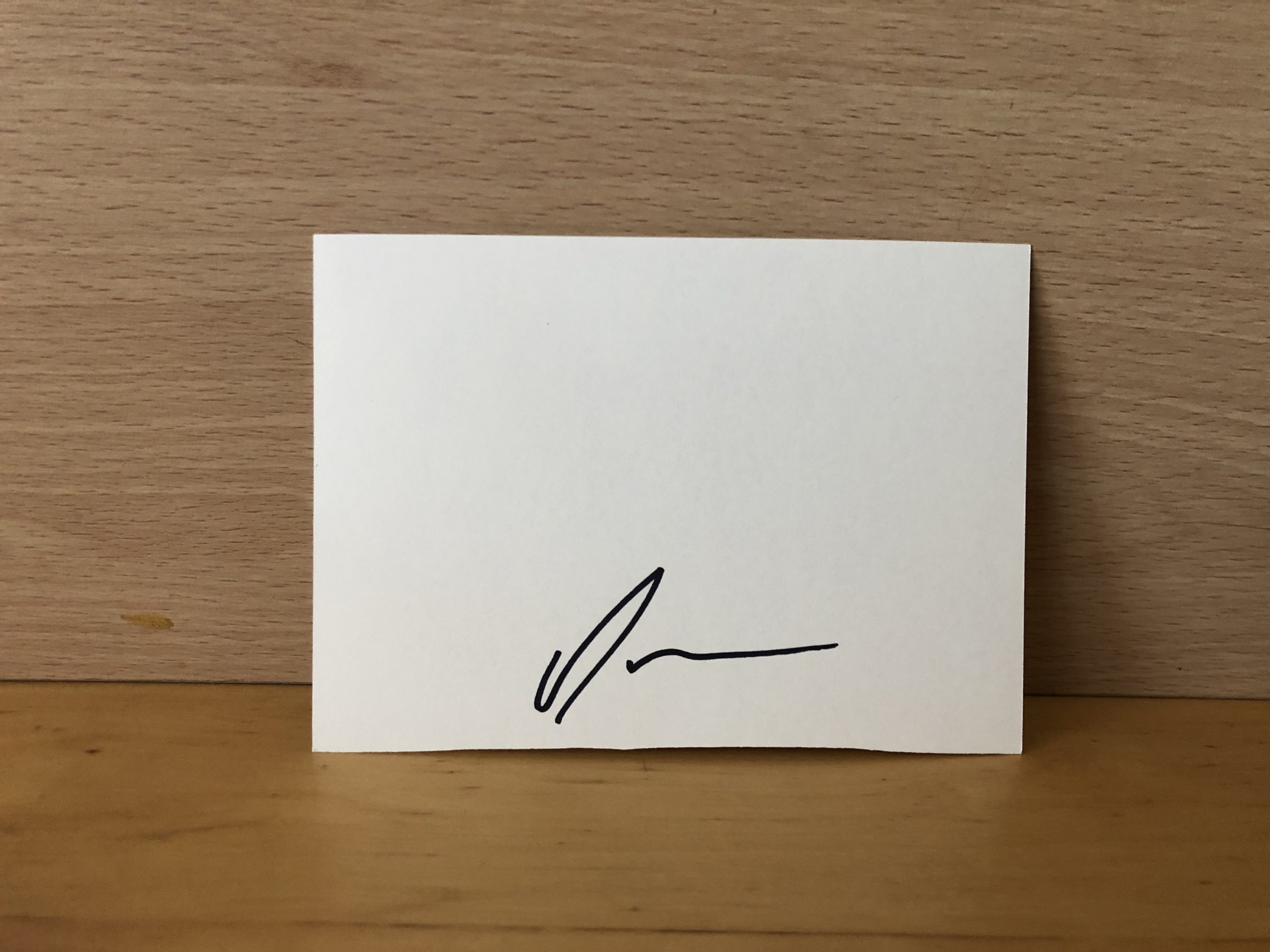 Laurie Duncan Signed White Card Laurie Duncan Signed White Card