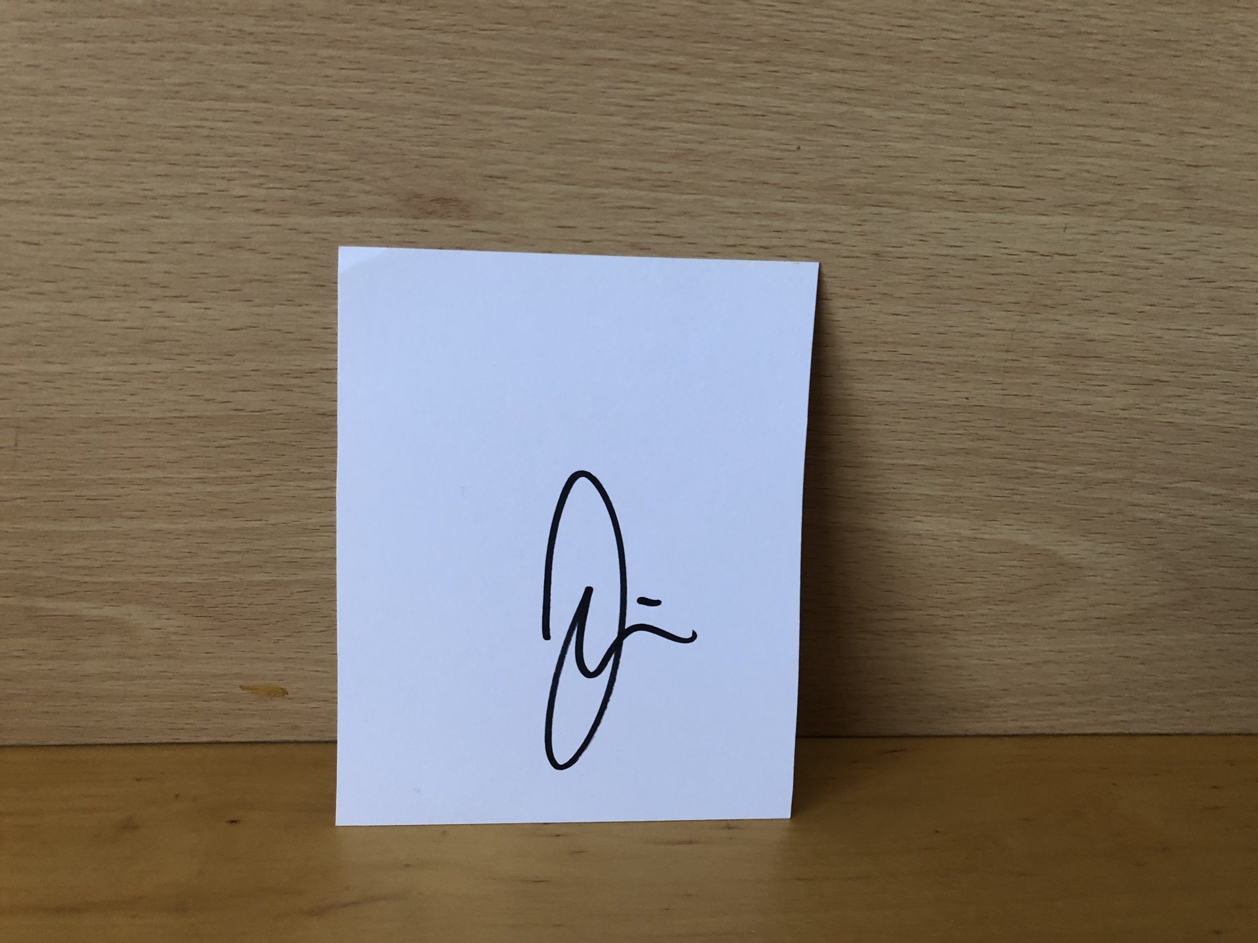 Orlando Bloom Signed White Card Orlando Bloom Signed White Card
