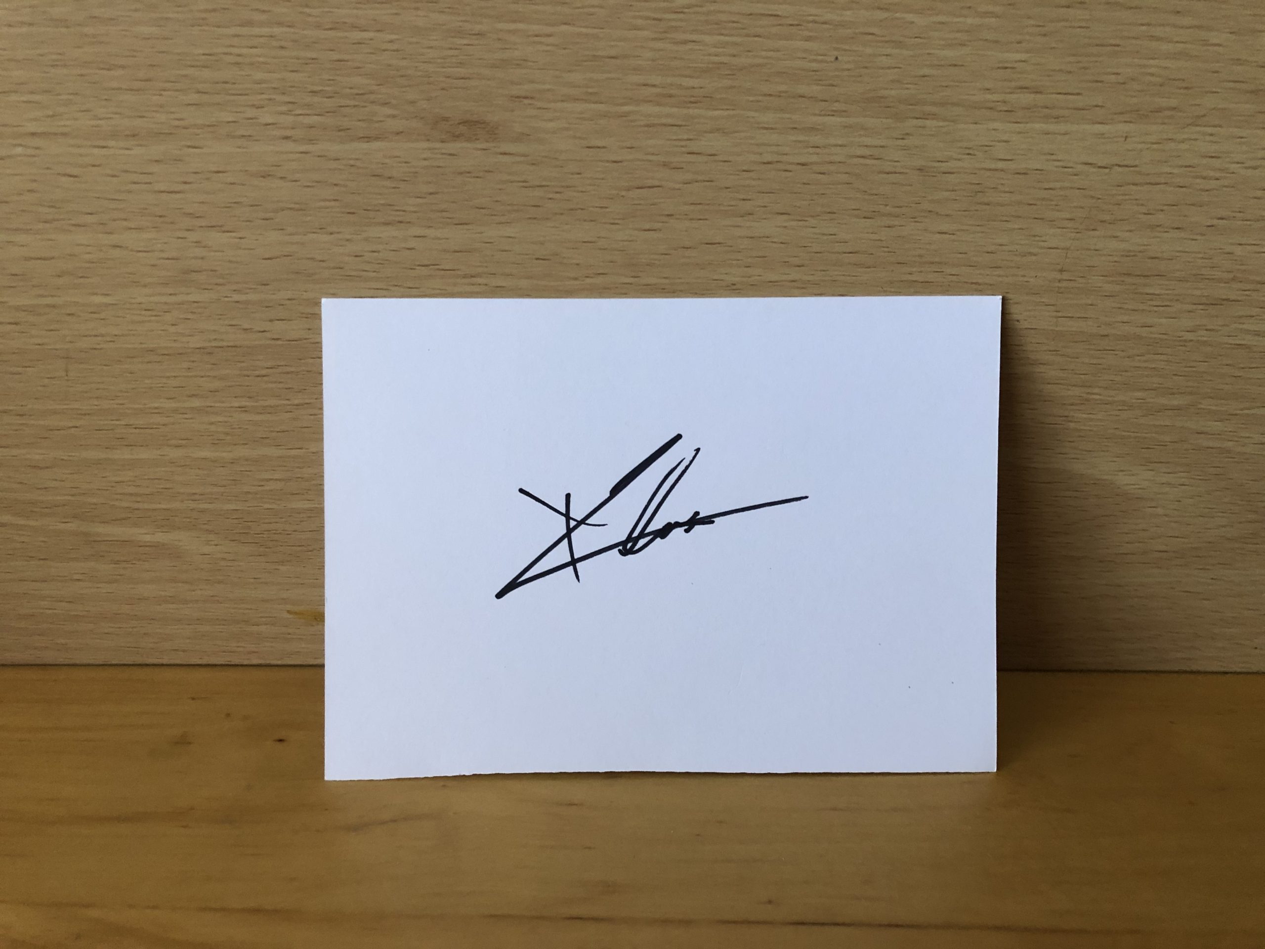 Charlie Cox Signed White Card Charlie Cox Signed White Card