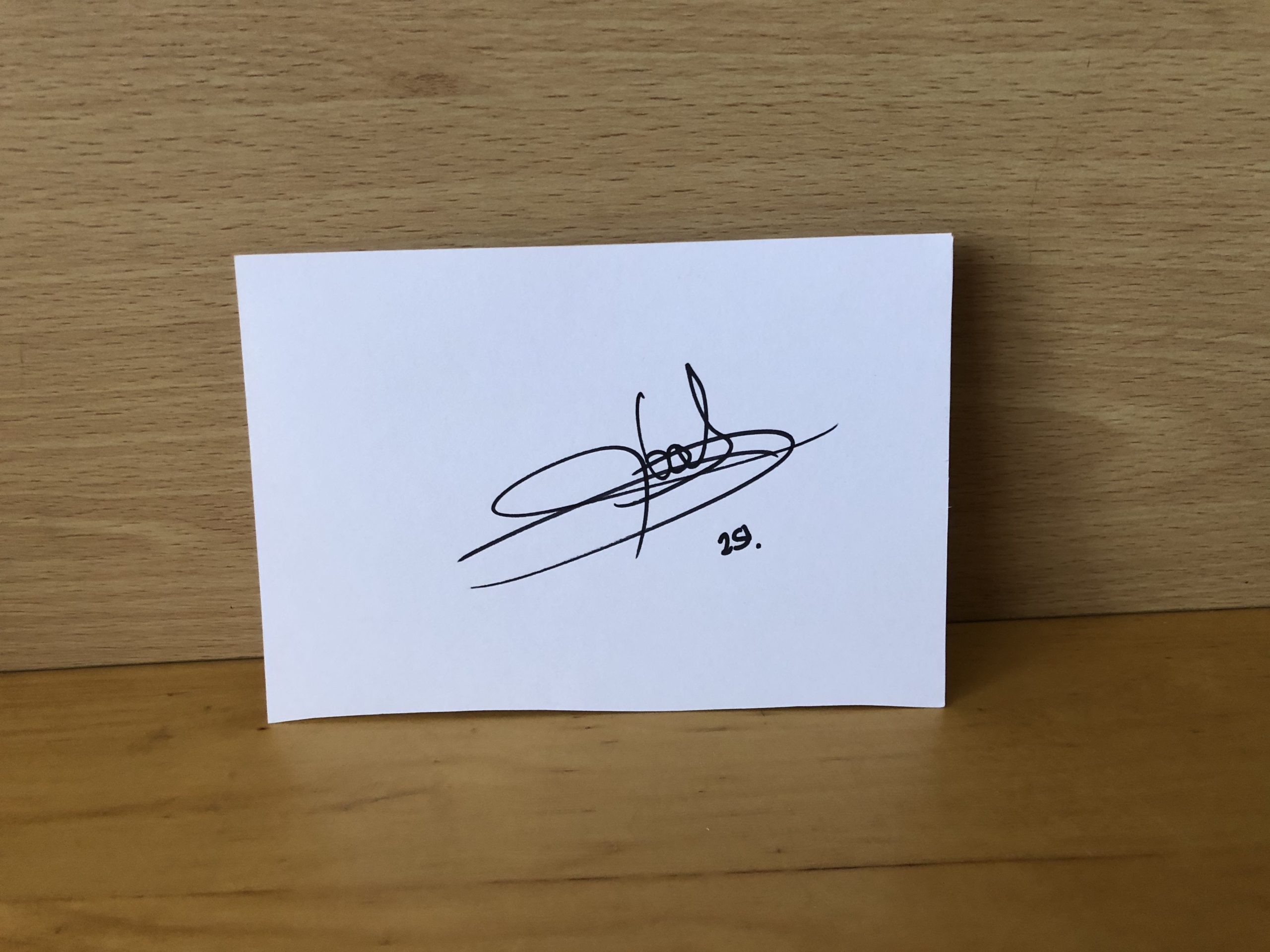 Griedge Mbock Bathy Signed White Card Griedge Mbock Bathy Signed White Card