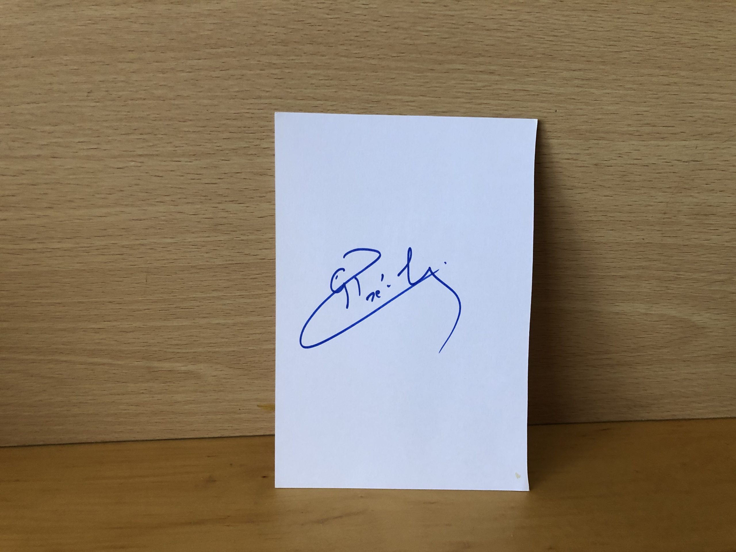 Gérard Prêcheur Signed White Card Gérard Prêcheur Signed White Card