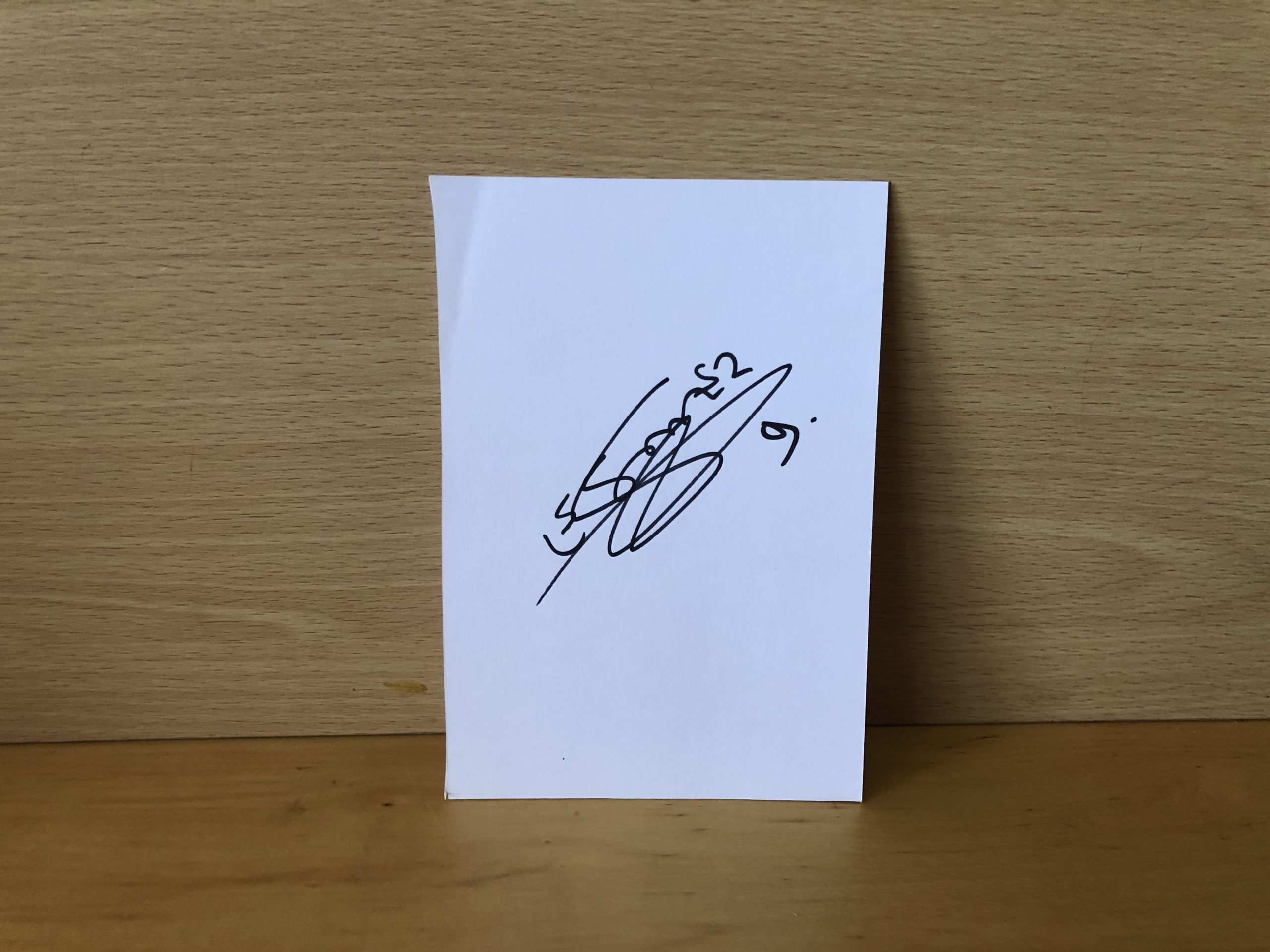 Eugénie Le Sommer Signed White Card Eugénie Le Sommer Signed White Card