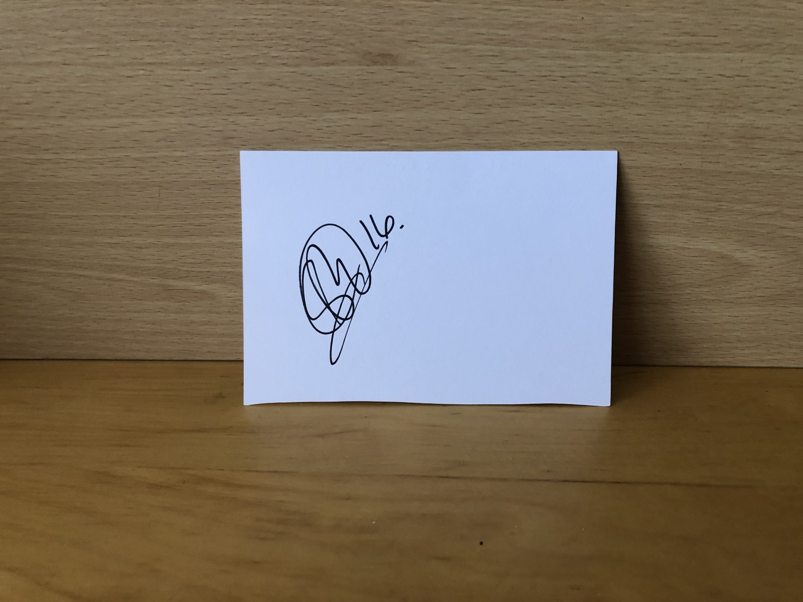 Sarah Bouhaddi Signed White Card Sarah Bouhaddi Signed White Card