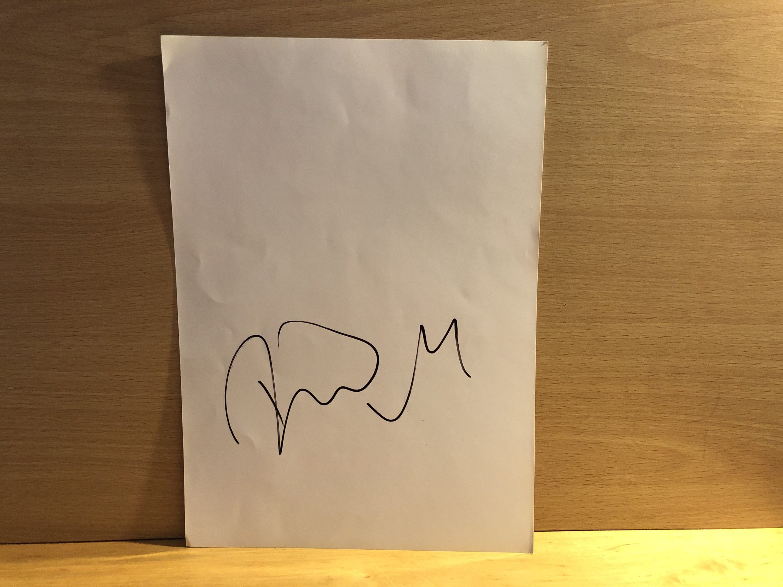 David Morrisey Signed White Card David Morrisey Signed White Card