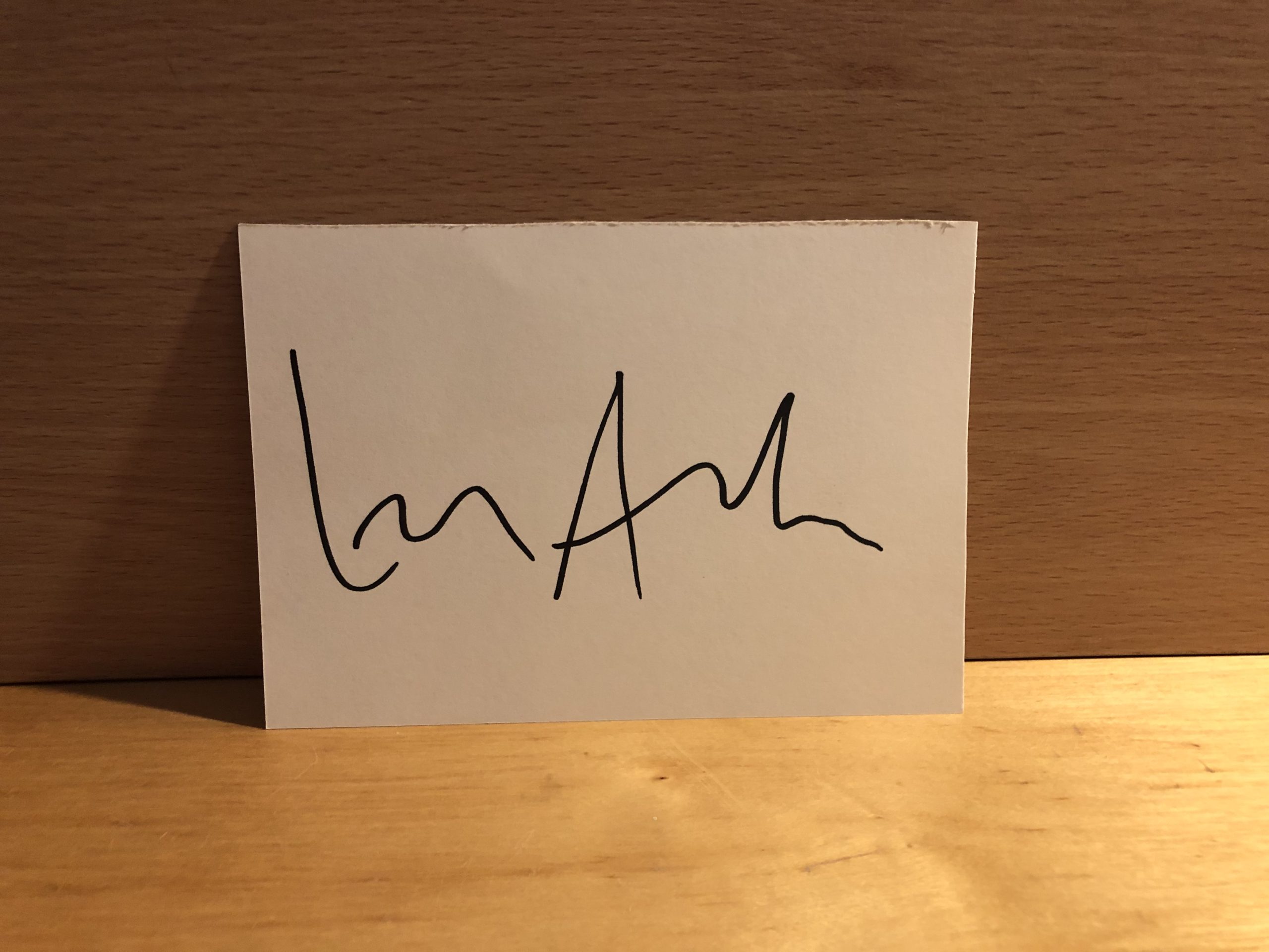 Lily Allen Signed White Card Lily Allen Signed White Card