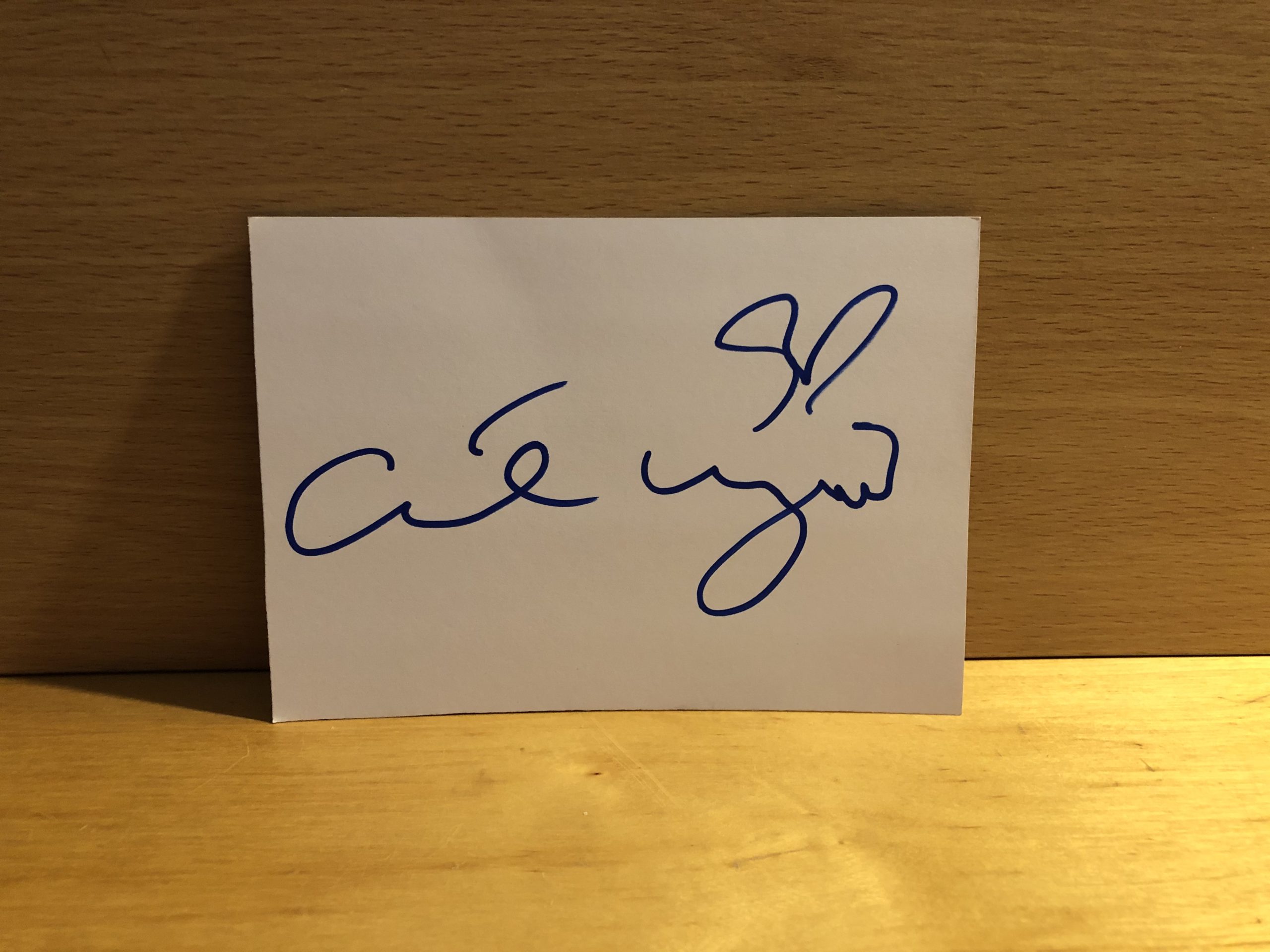 Annie Wersching Signed White Card Annie Wersching Signed White Card