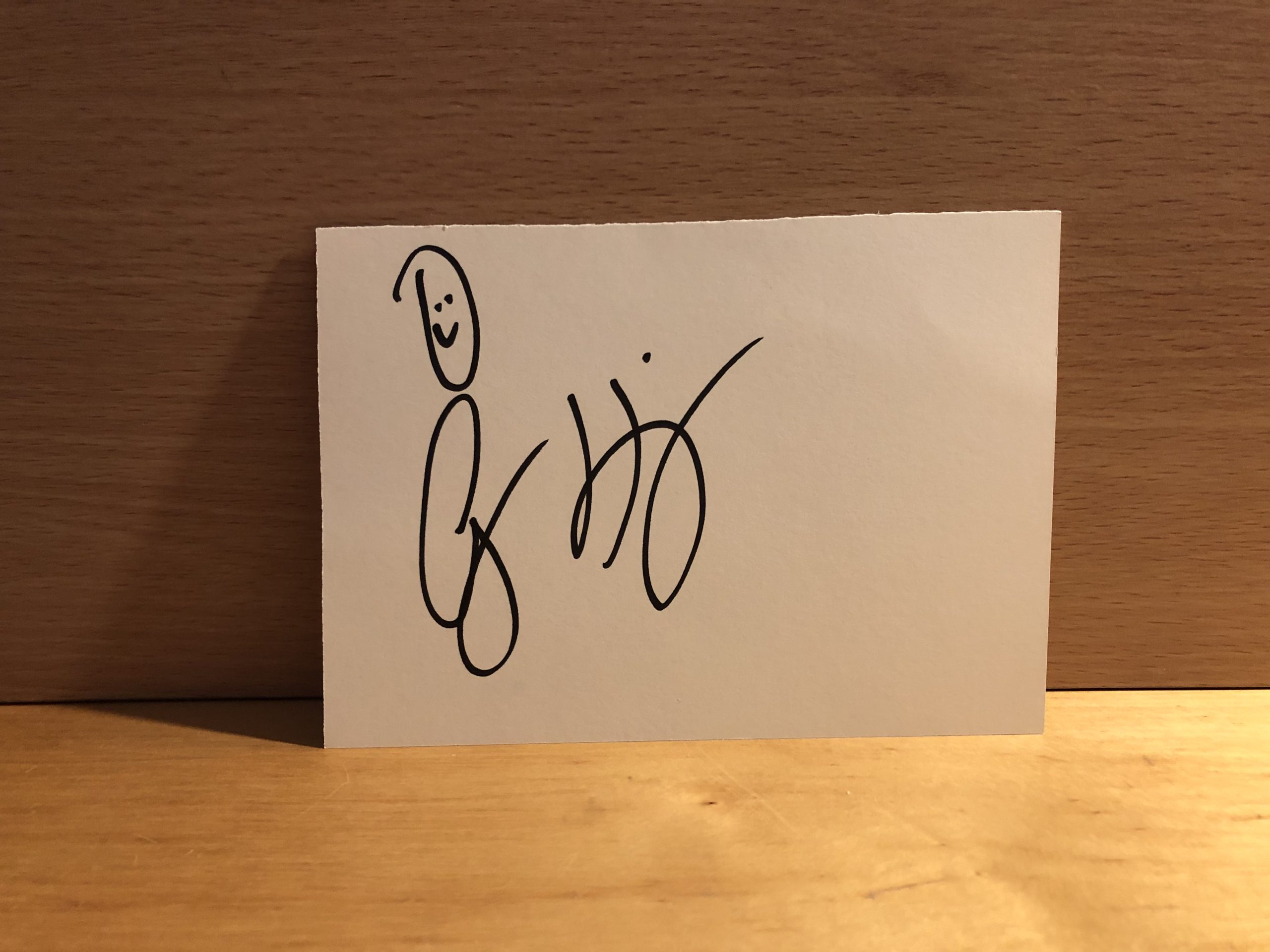 Alyson Hannigan Signed White Card Alyson Hannigan Signed White Card