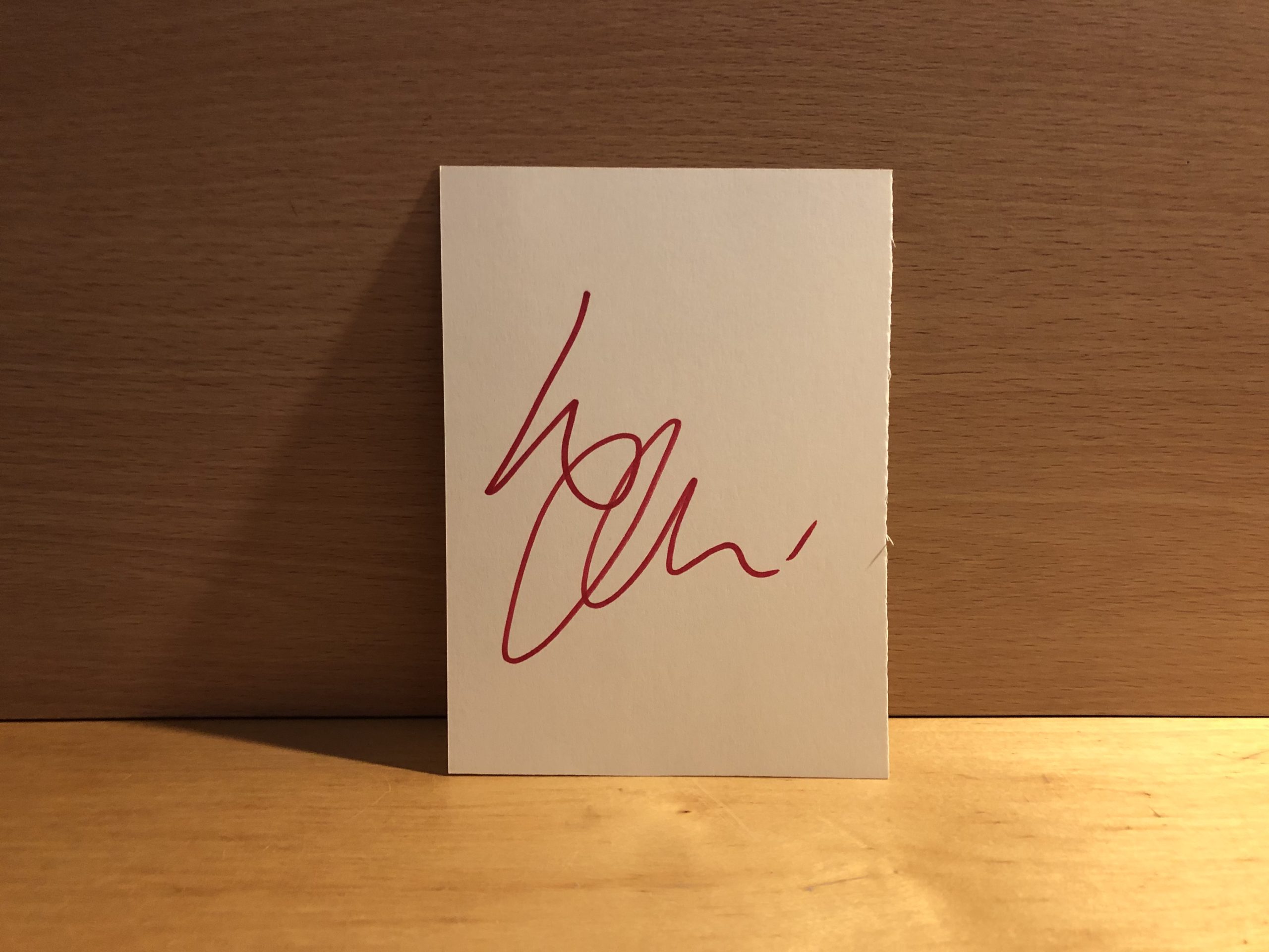 Alesha Dixon Signed White Card Alesha Dixon Signed White Card
