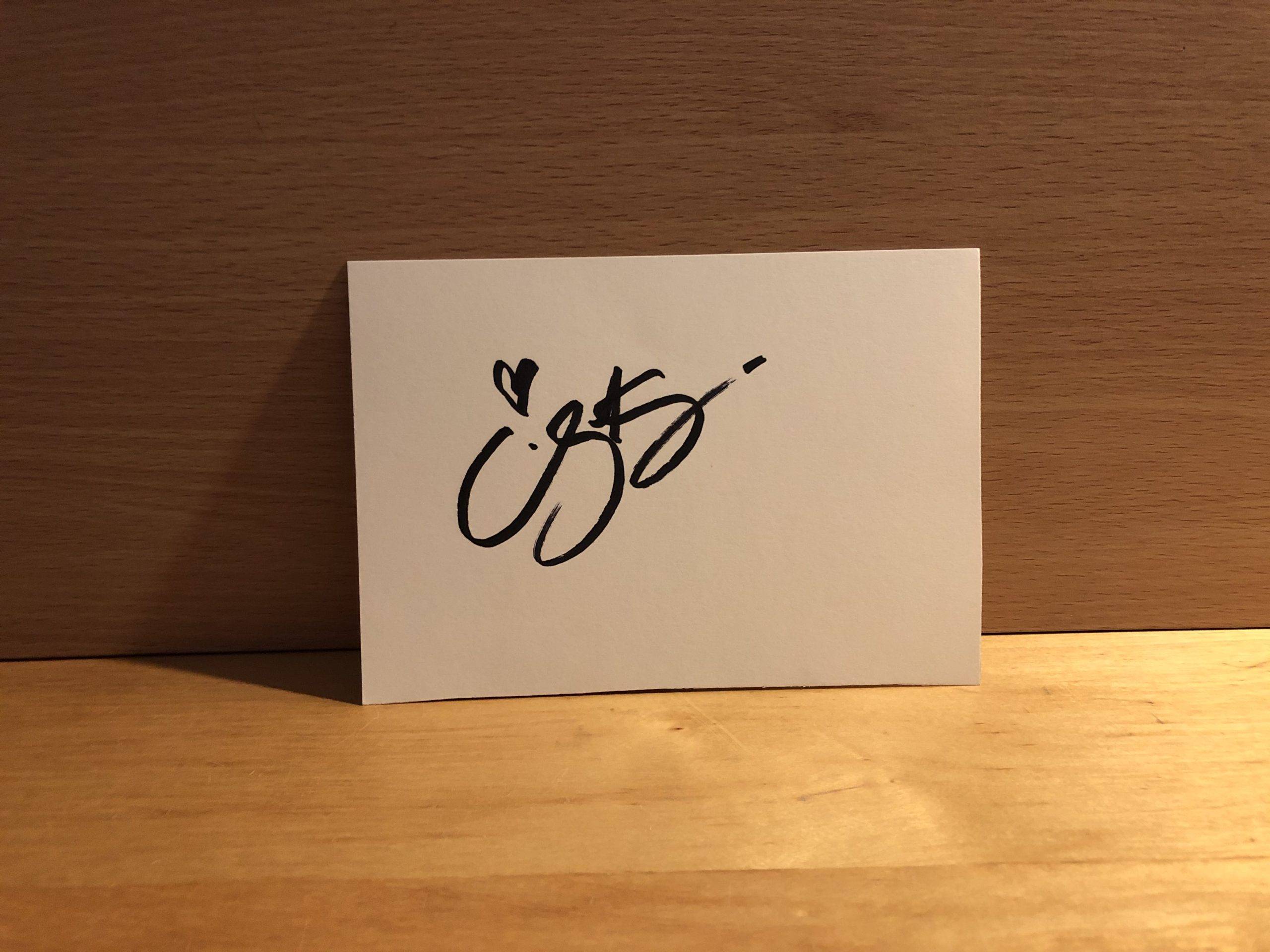 Emily Kinney Signed White Card Emily Kinney Signed White Card