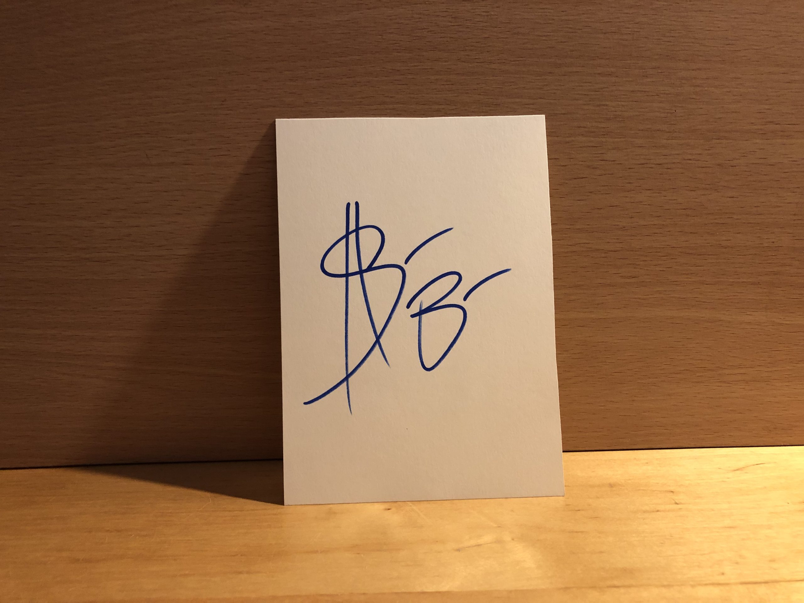 Sasha Banks Signed White Card Sasha Banks Signed White Card