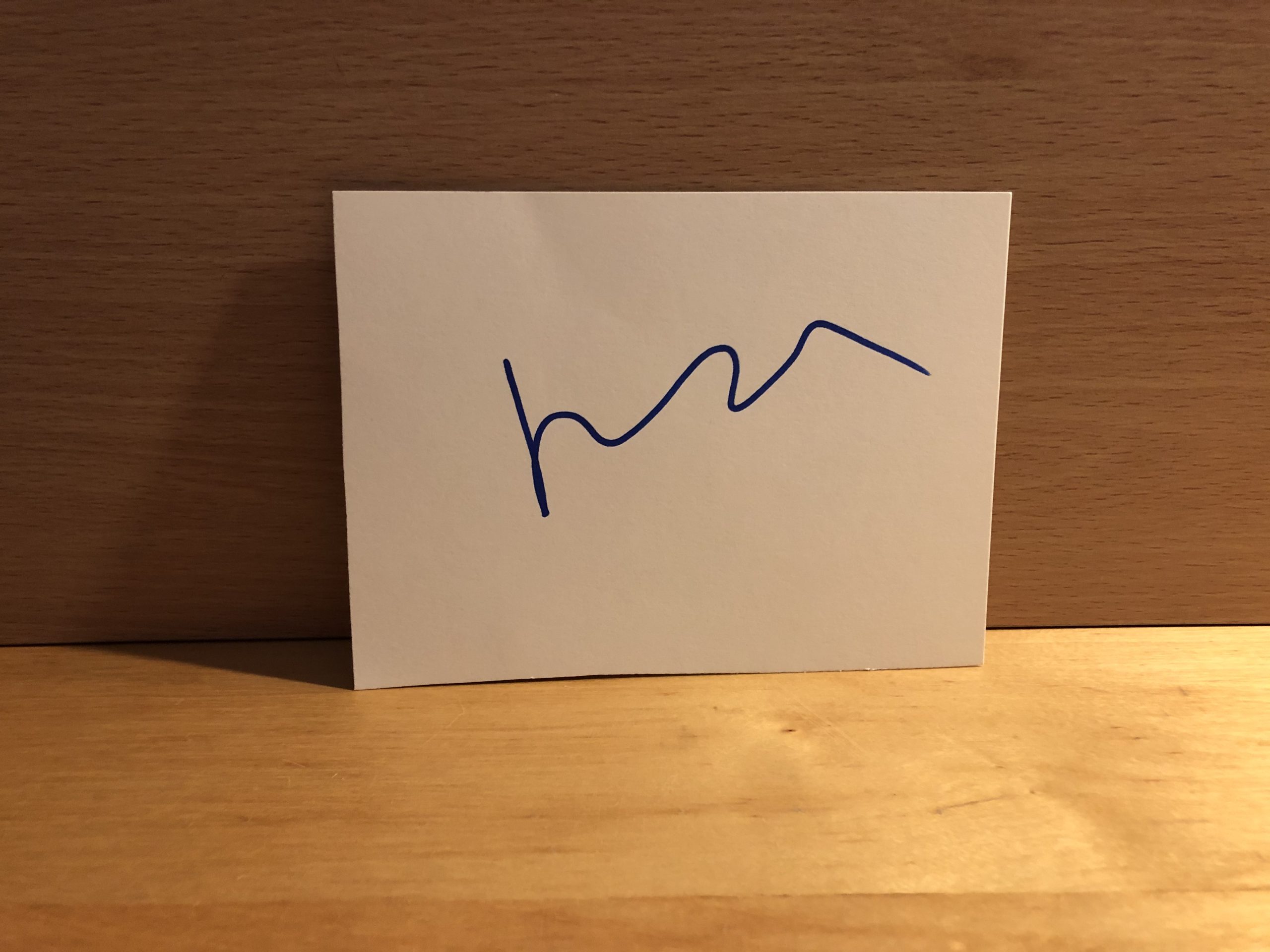 Hugh Grant Signed White Card Hugh Grant Signed White Card