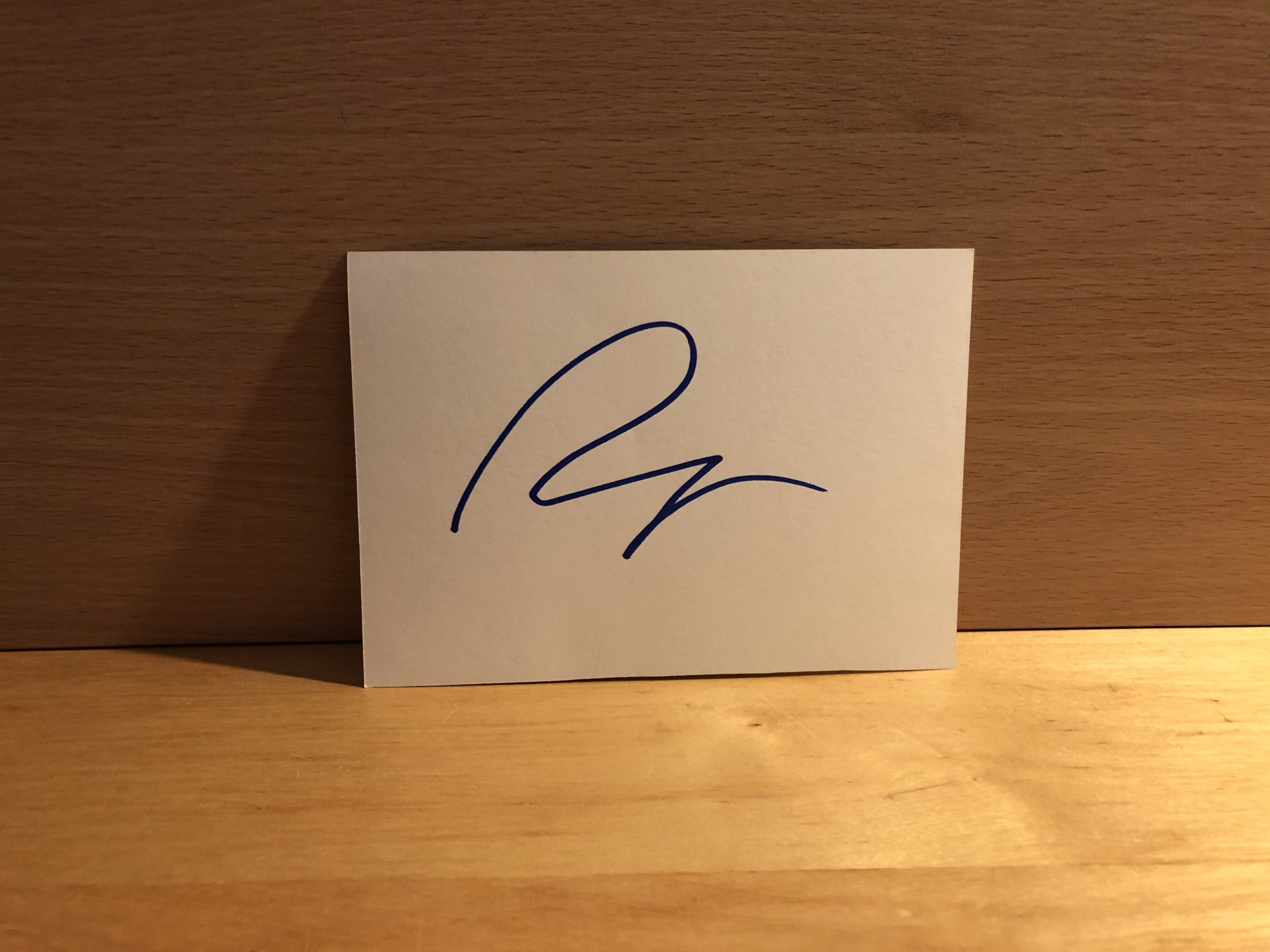 Rita Ora Signed White Card Rita Ora Signed White Card