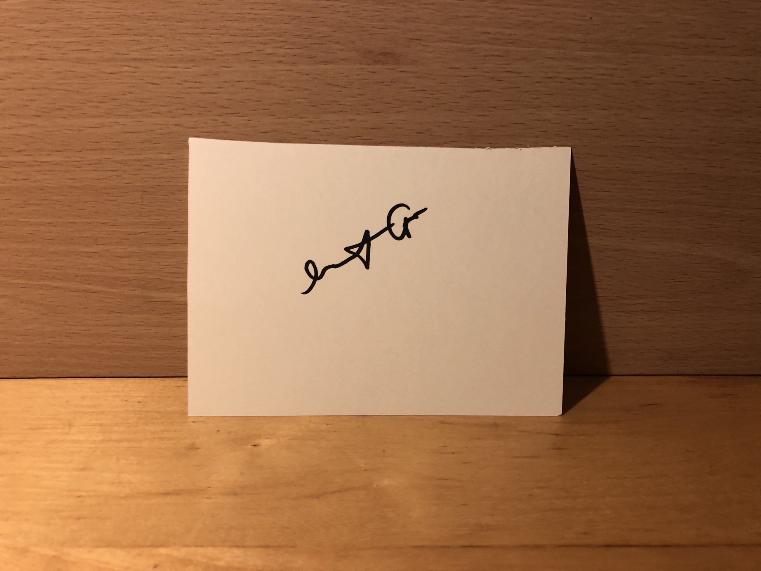 Martha Cope Signed White Card Martha Cope Signed White Card