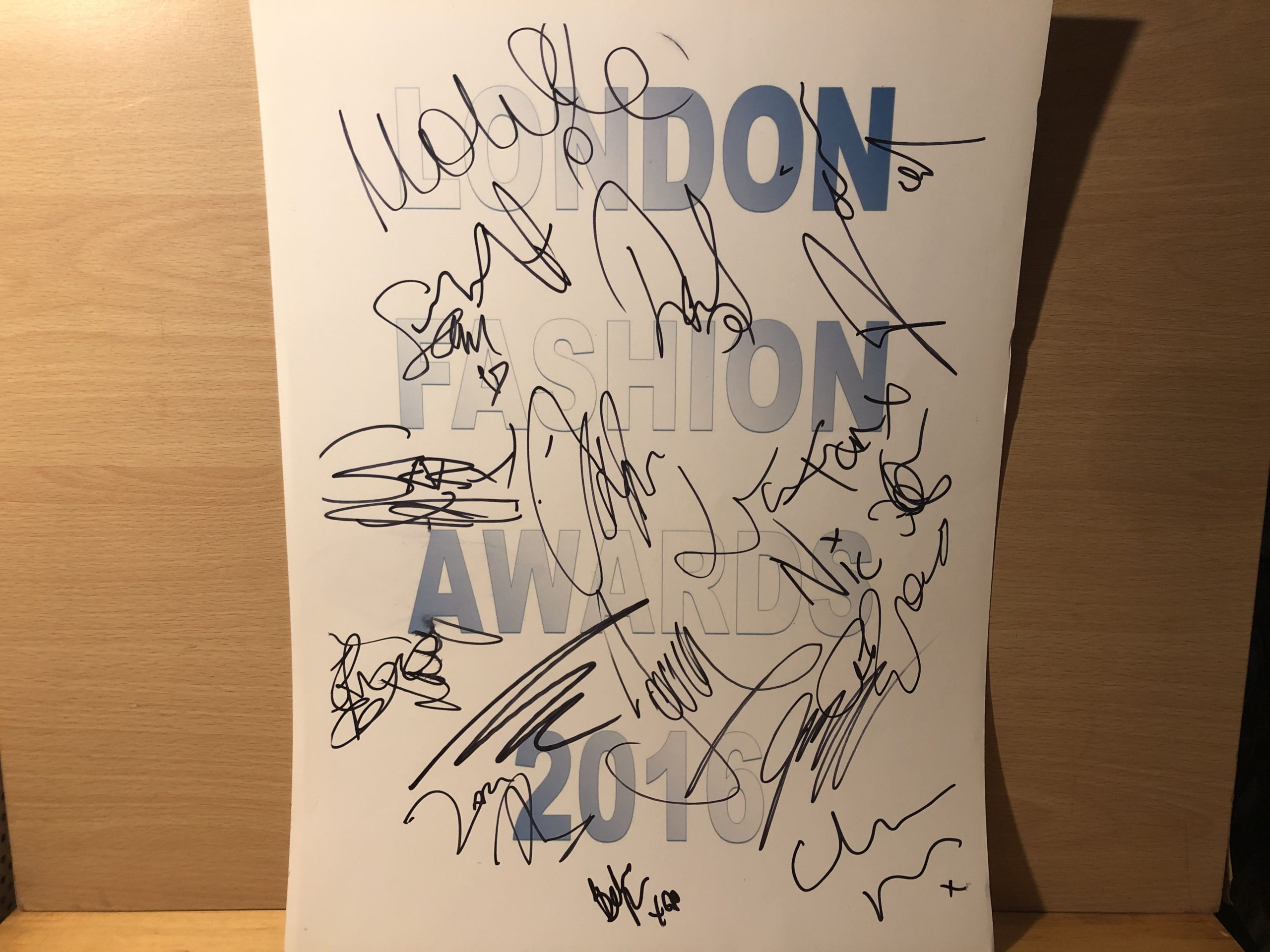 Unknown Multi Signed A3 White Card Unknown Multi Signed A3 White Card