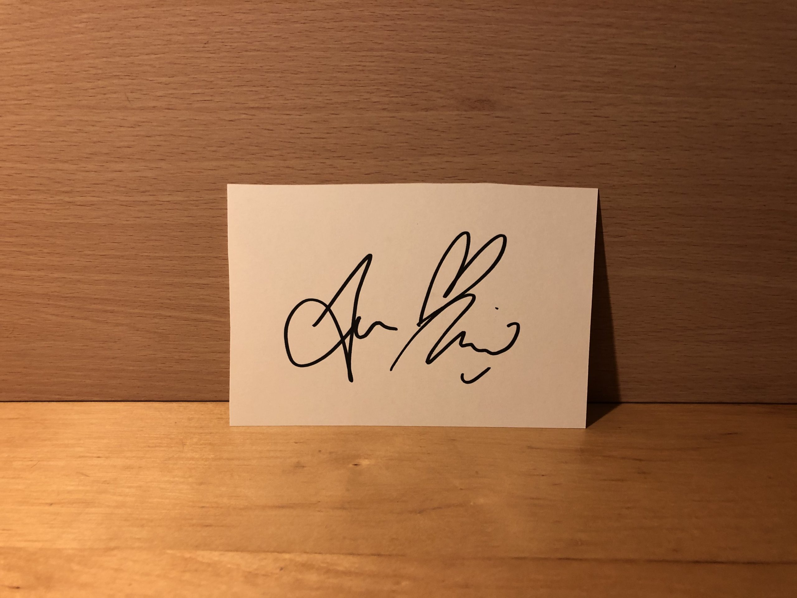 Anne-Marie Signed White Card Anne-Marie Signed White Card