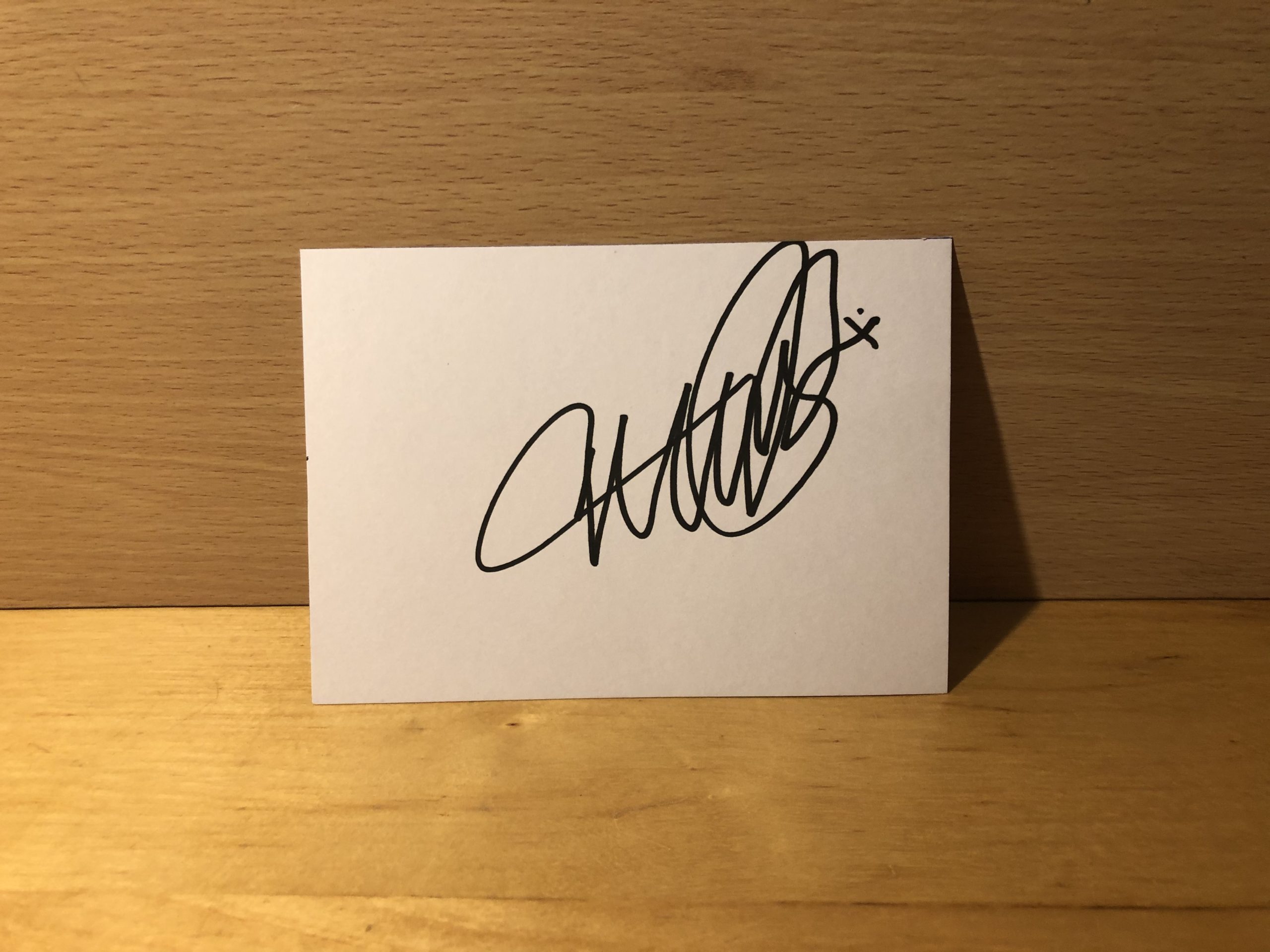 Michael J. Fox Signed White Card Michael J. Fox Signed White Card