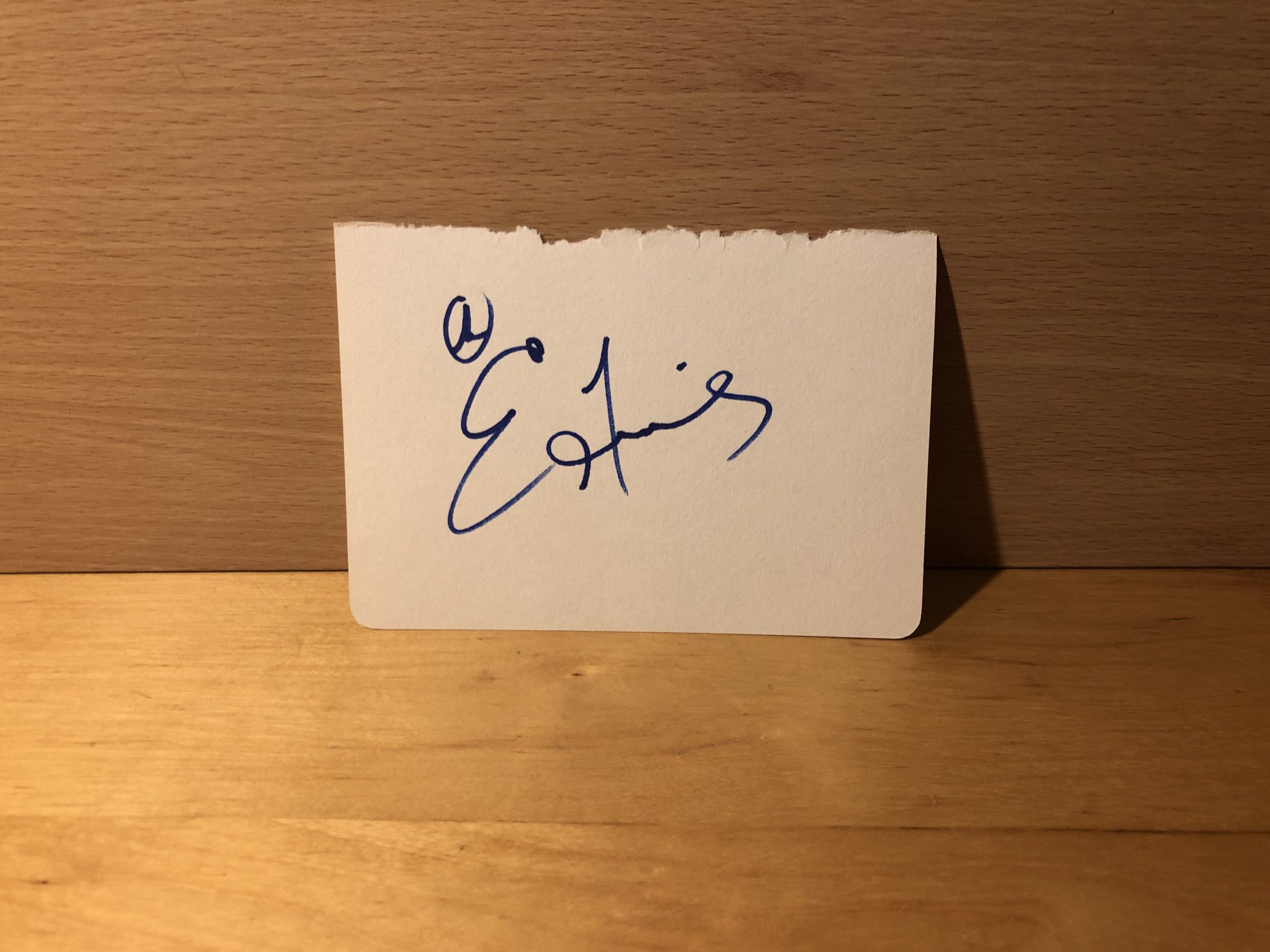 Ed Harris Signed White Card Ed Harris Signed White Card