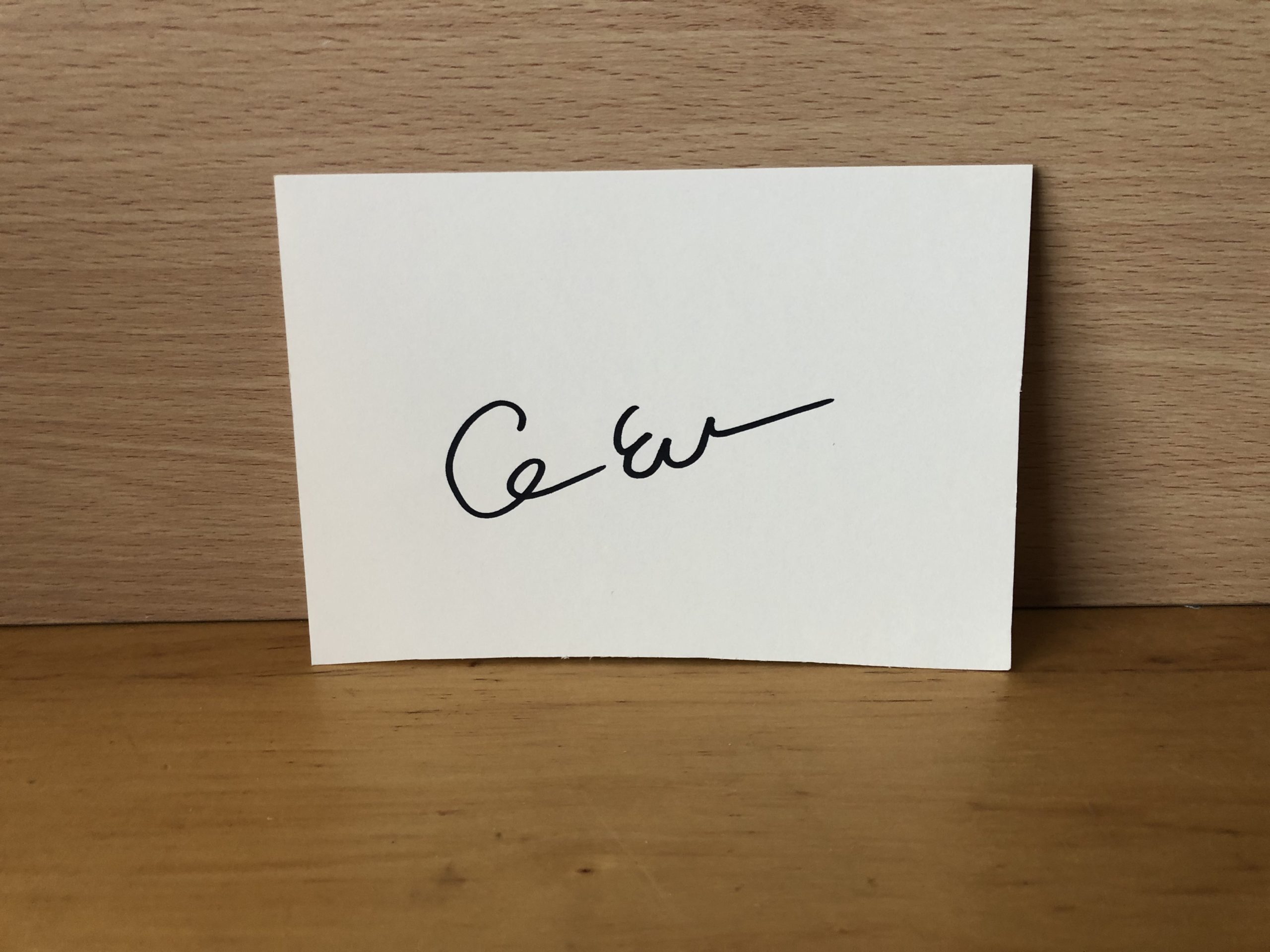 Clare Kramer Signed White Card Clare Kramer Signed White Card