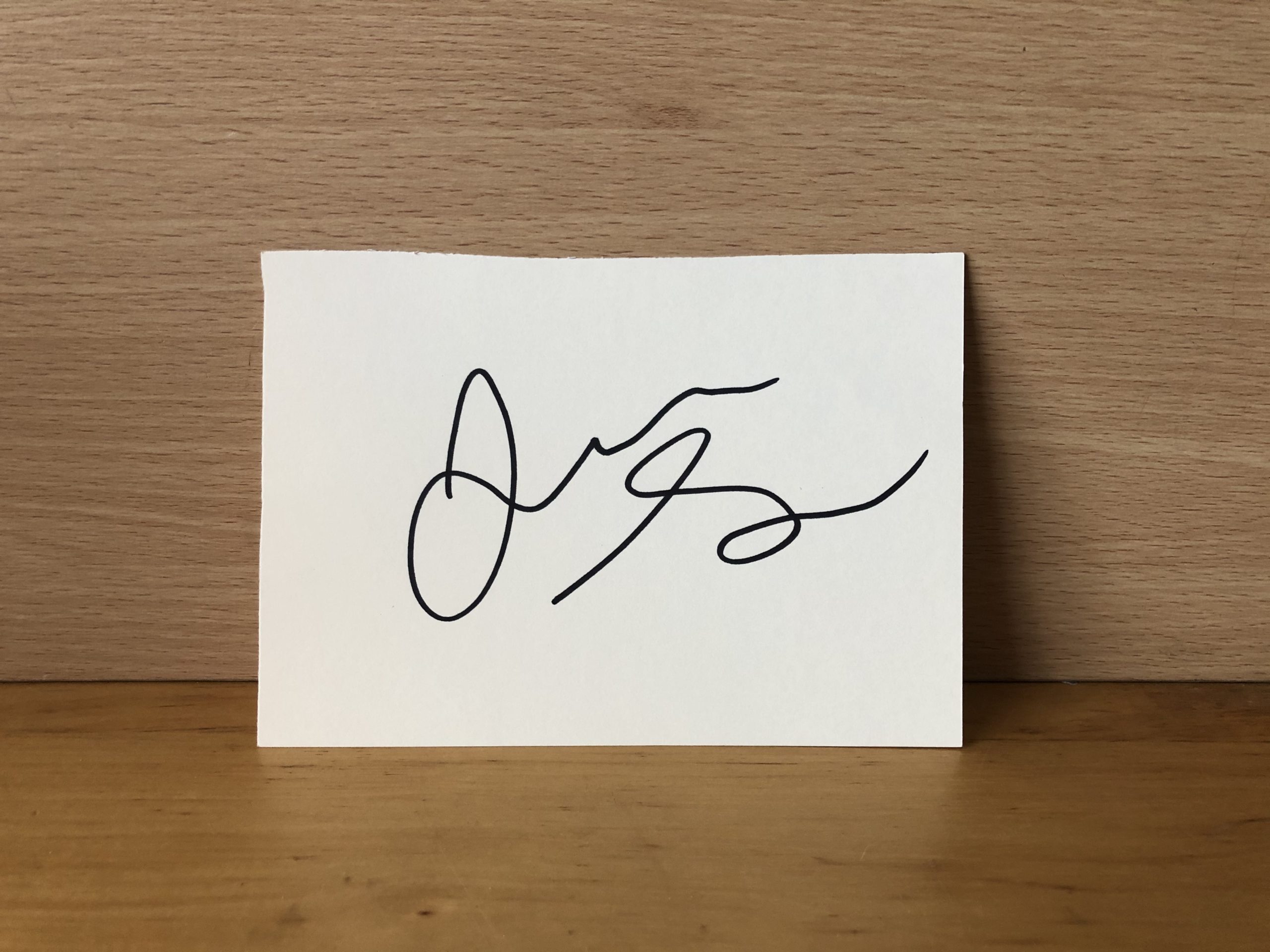 Julia Stiles Signed White Card Julia Stiles Signed White Card