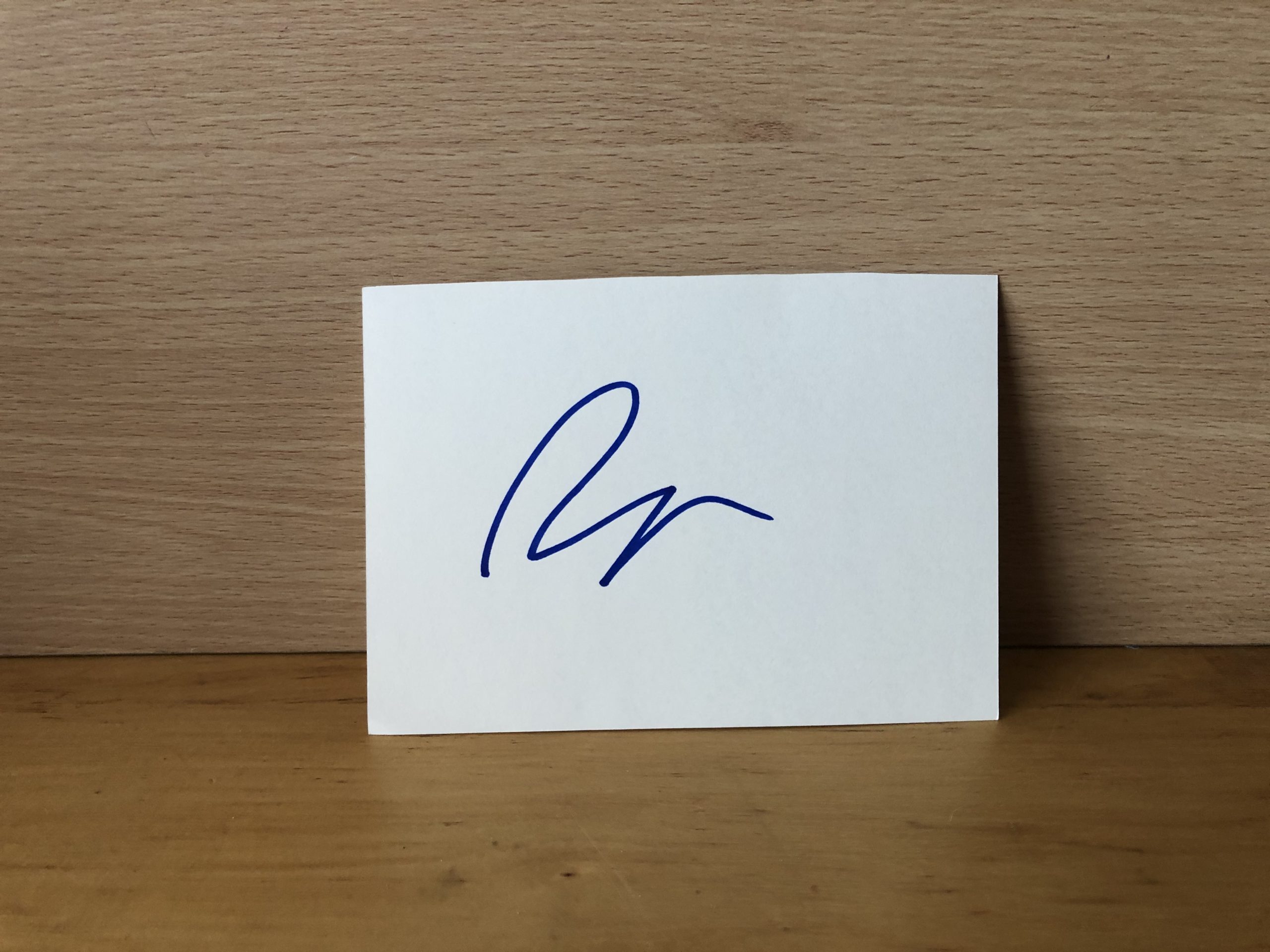 Rita Ora Signed White Card Rita Ora Signed White Card