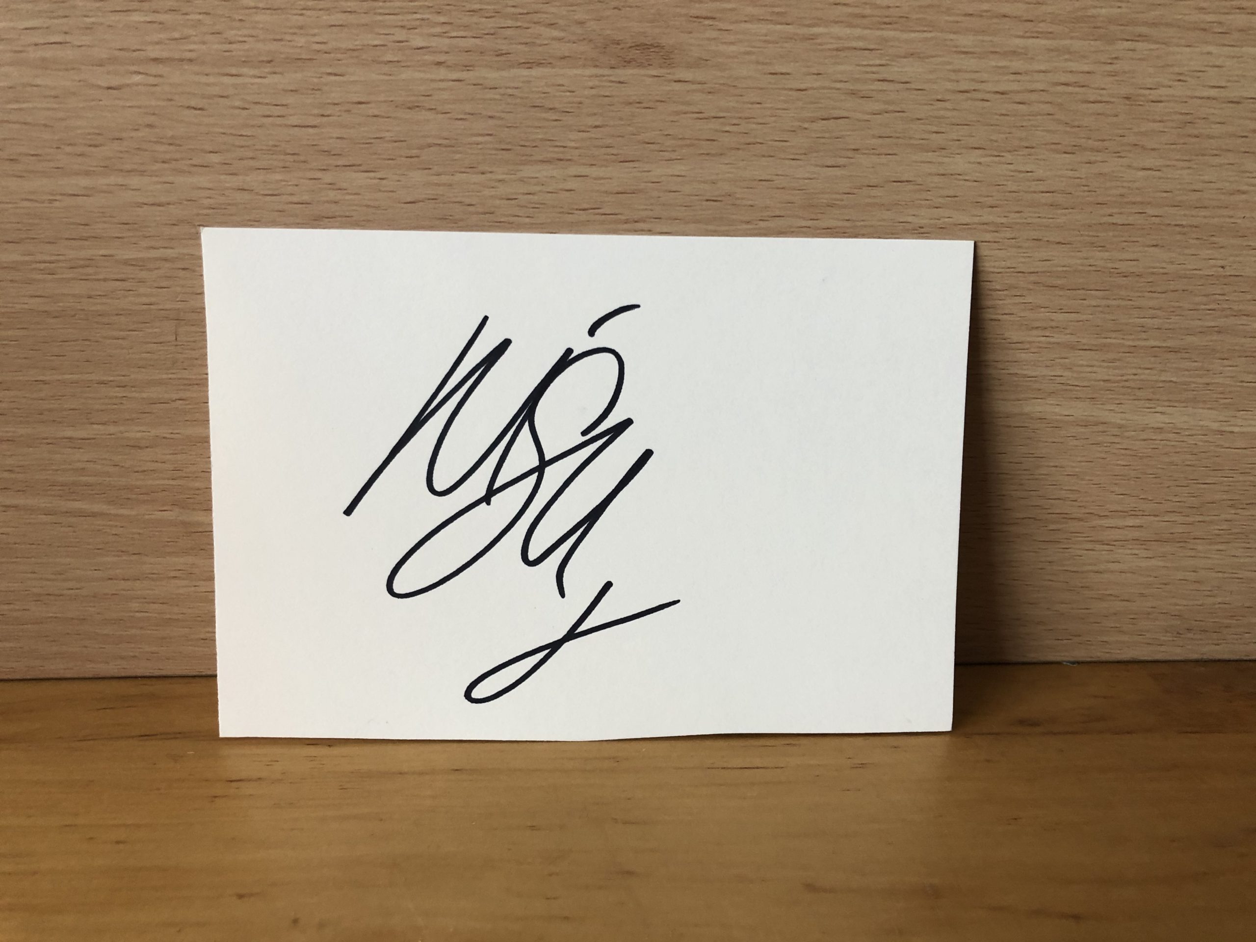 Lisa Snowdon Signed White Card Lisa Snowdon Signed White Card