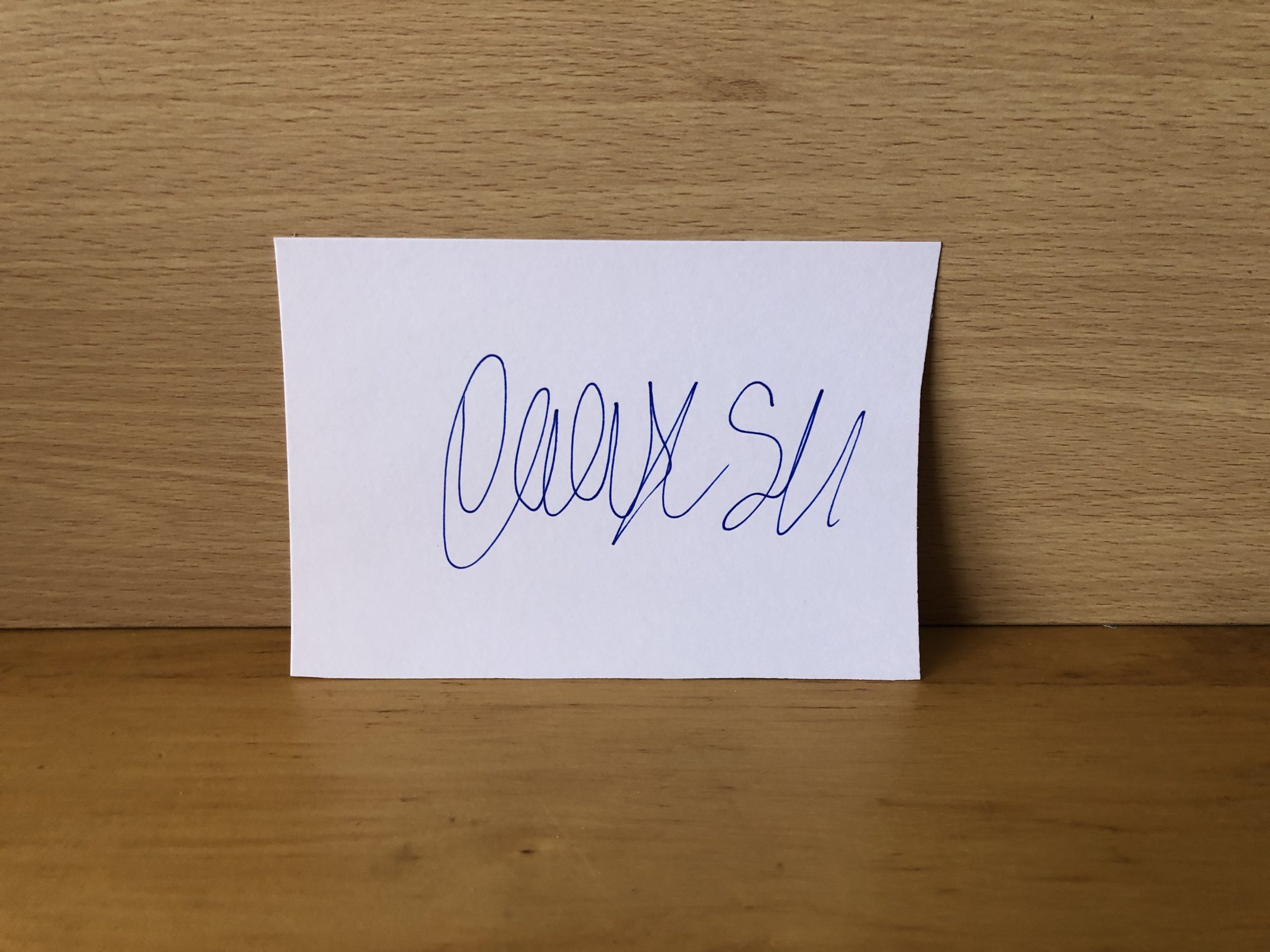 Charisma Carpenter Signed White Card Charisma Carpenter Signed White Card