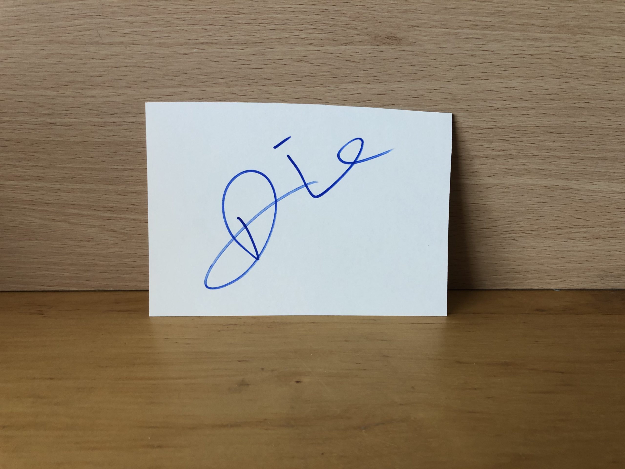 Daisy Lowe Signed White Card Daisy Lowe Signed White Card