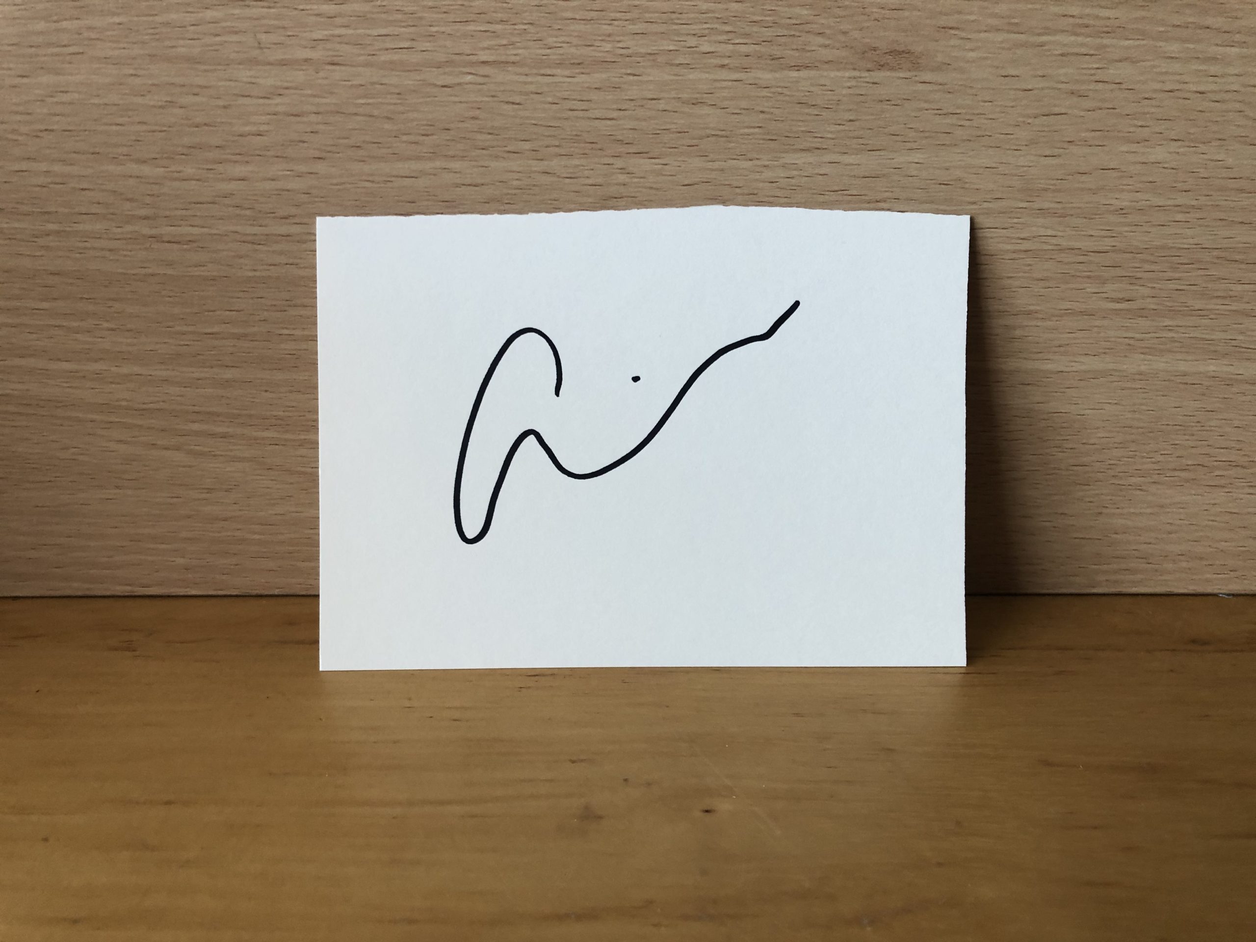 Emily Wickersham Signed White Card Emily Wickersham Signed White Card