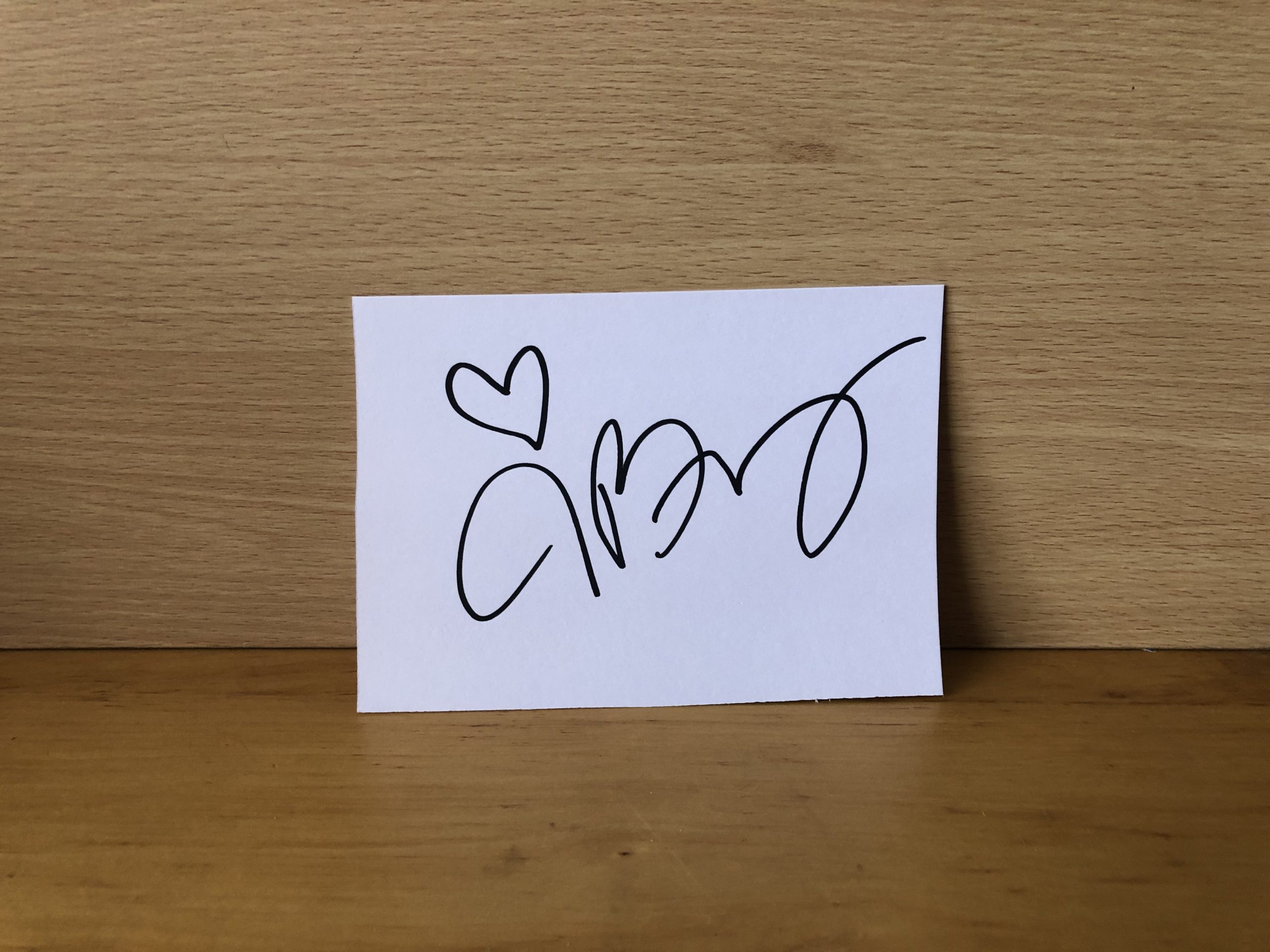 Julie Benz Signed White Card Julie Benz Signed White Card