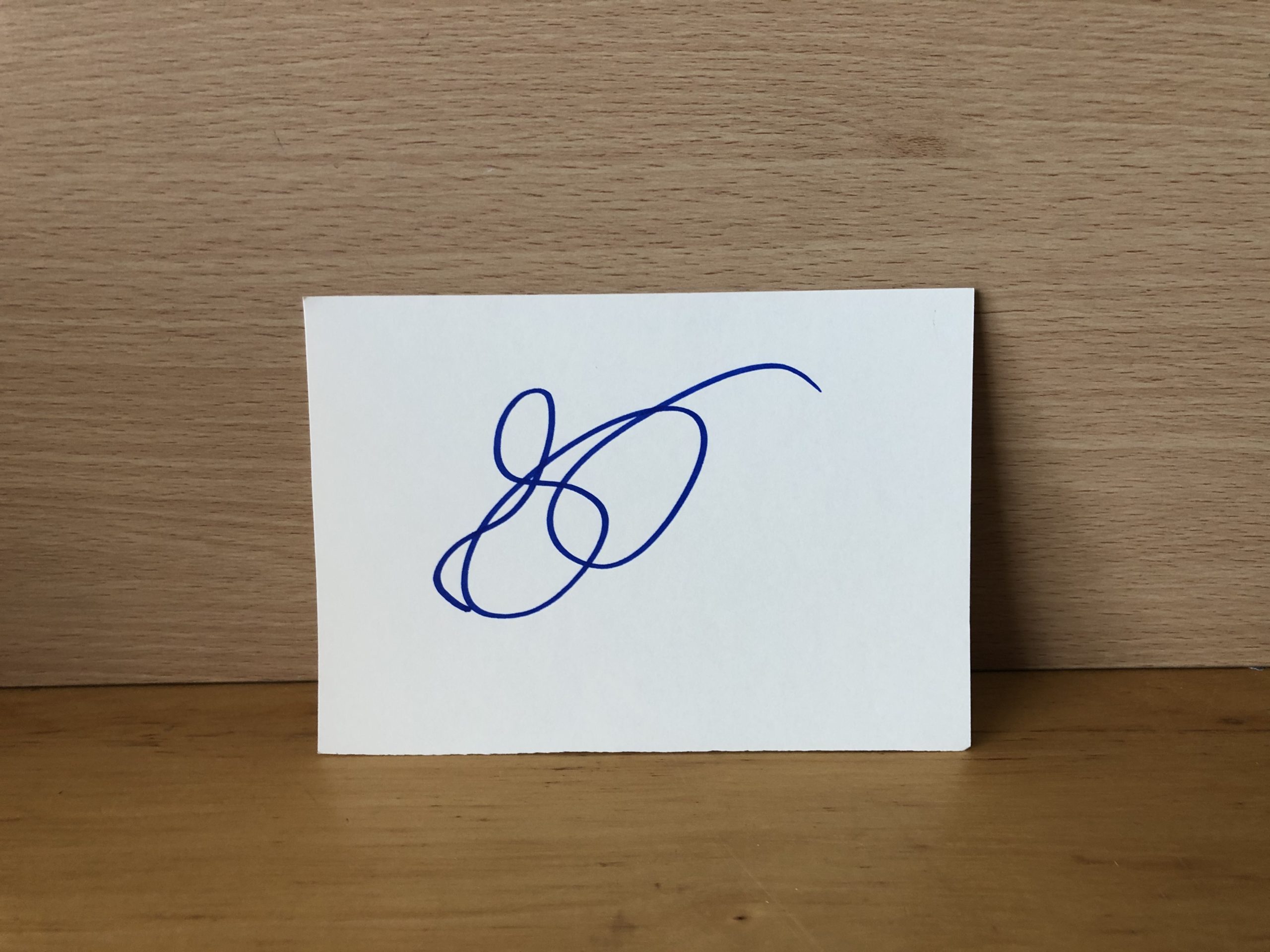 Amy Poehler Signed White Card Amy Poehler Signed White Card