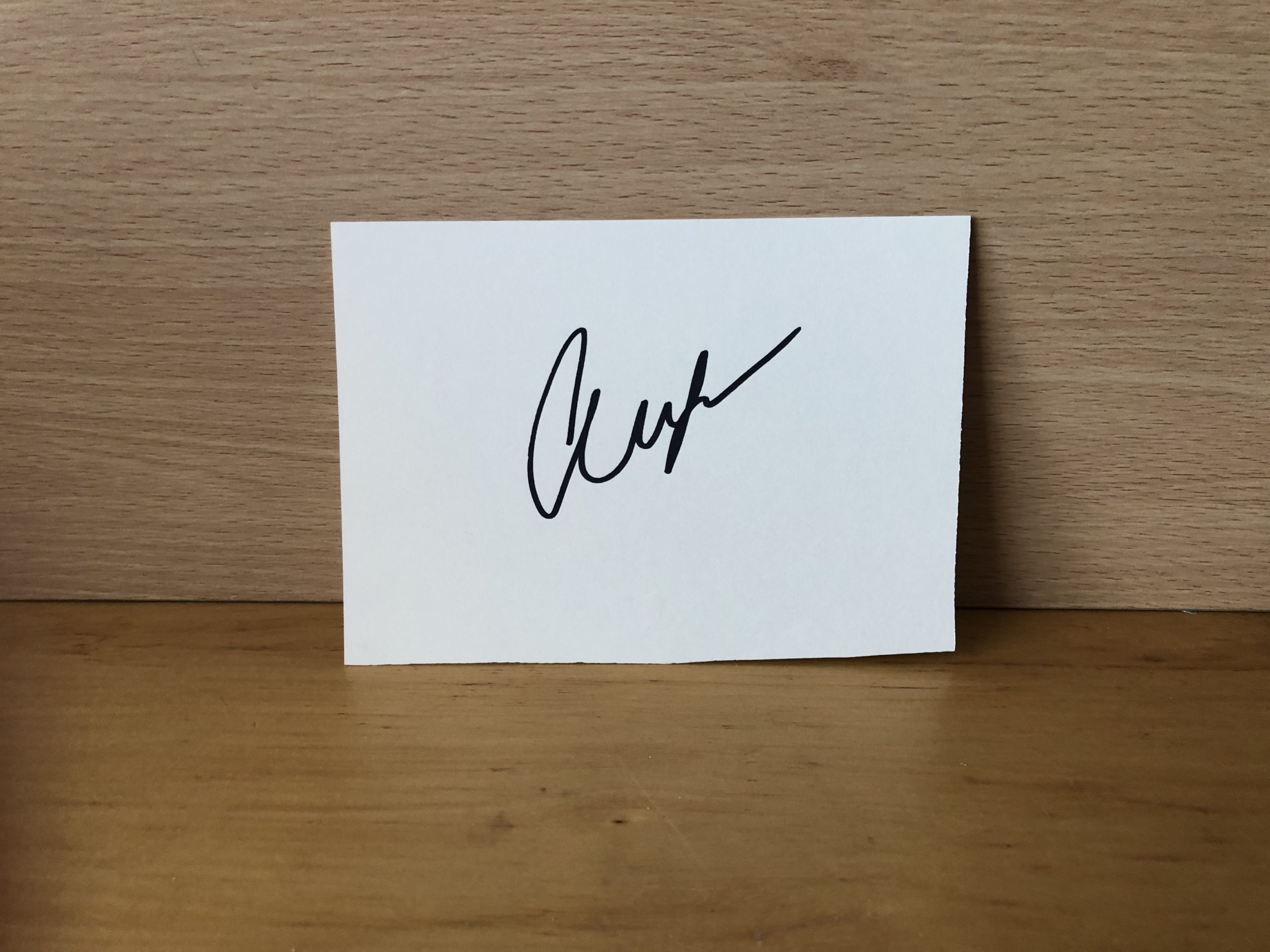 Clara Paget Signed White Card Clara Paget Signed White Card