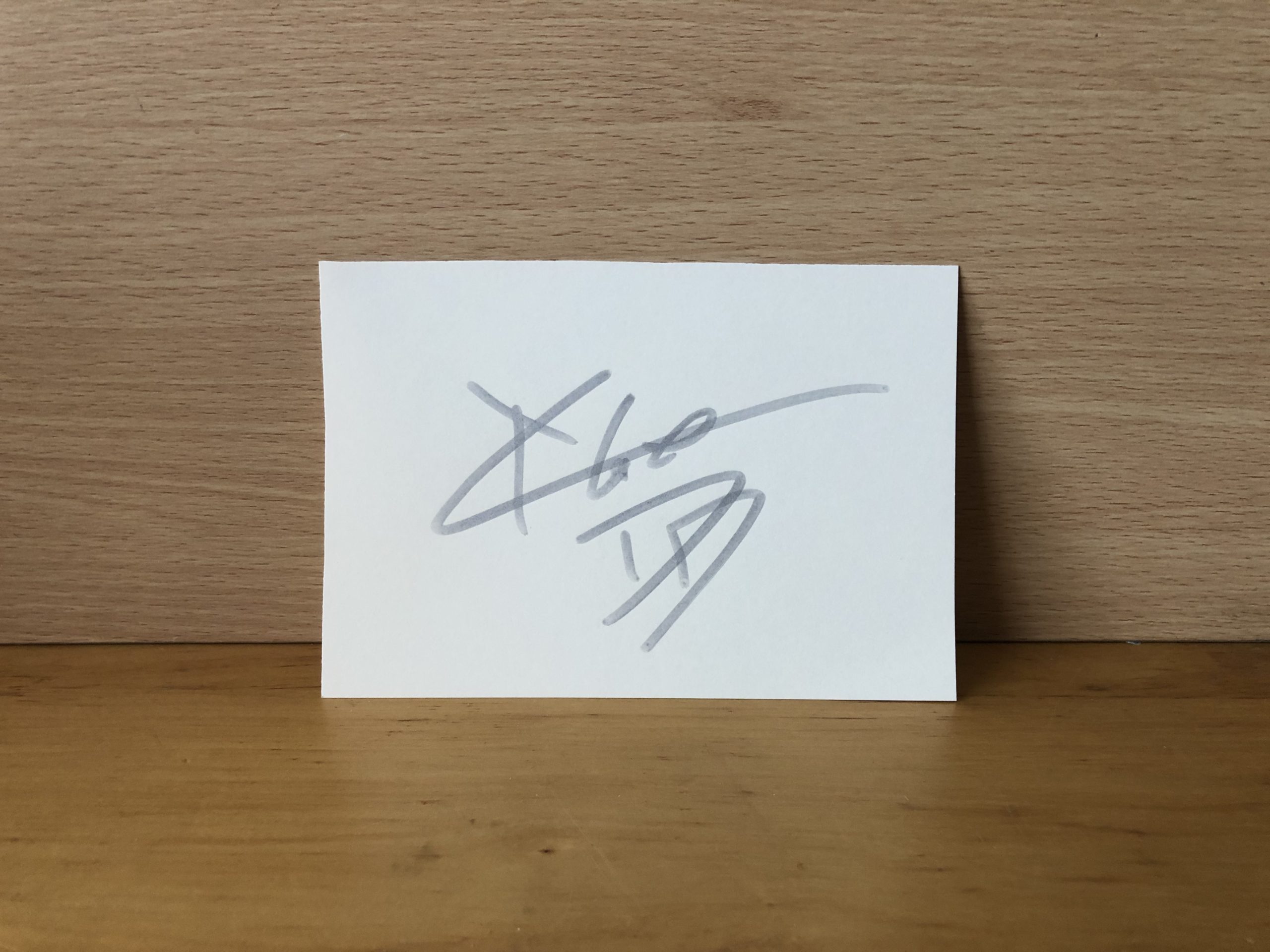 Charlie Cox Signed White Card Charlie Cox Signed White Card