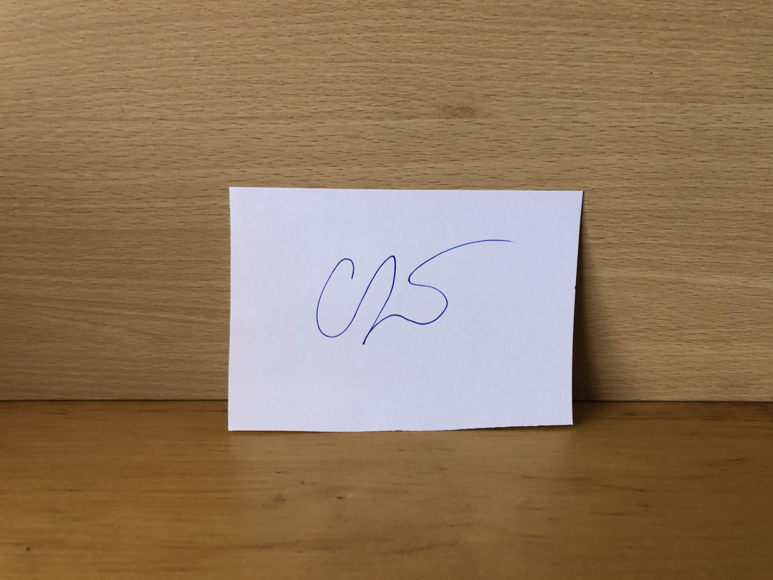 Isla Fisher Signed White Card Isla Fisher Signed White Card