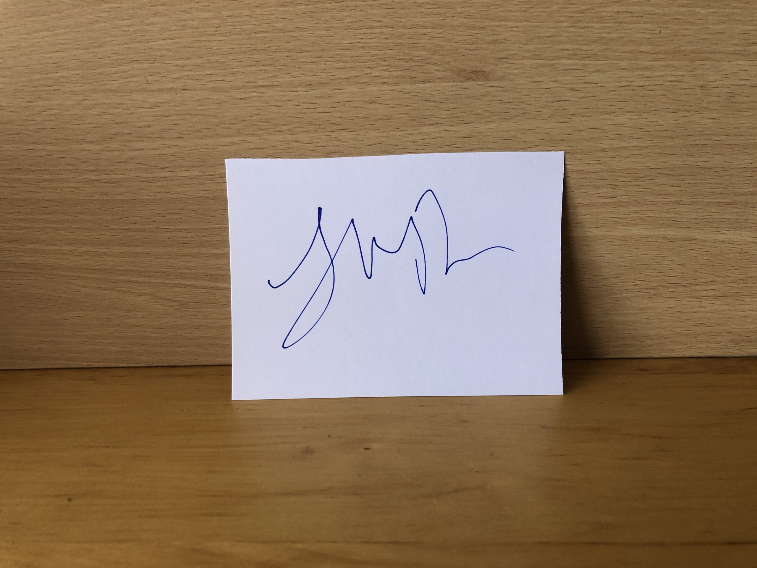 Florence Pugh Signed White Card Florence Pugh Signed White Card