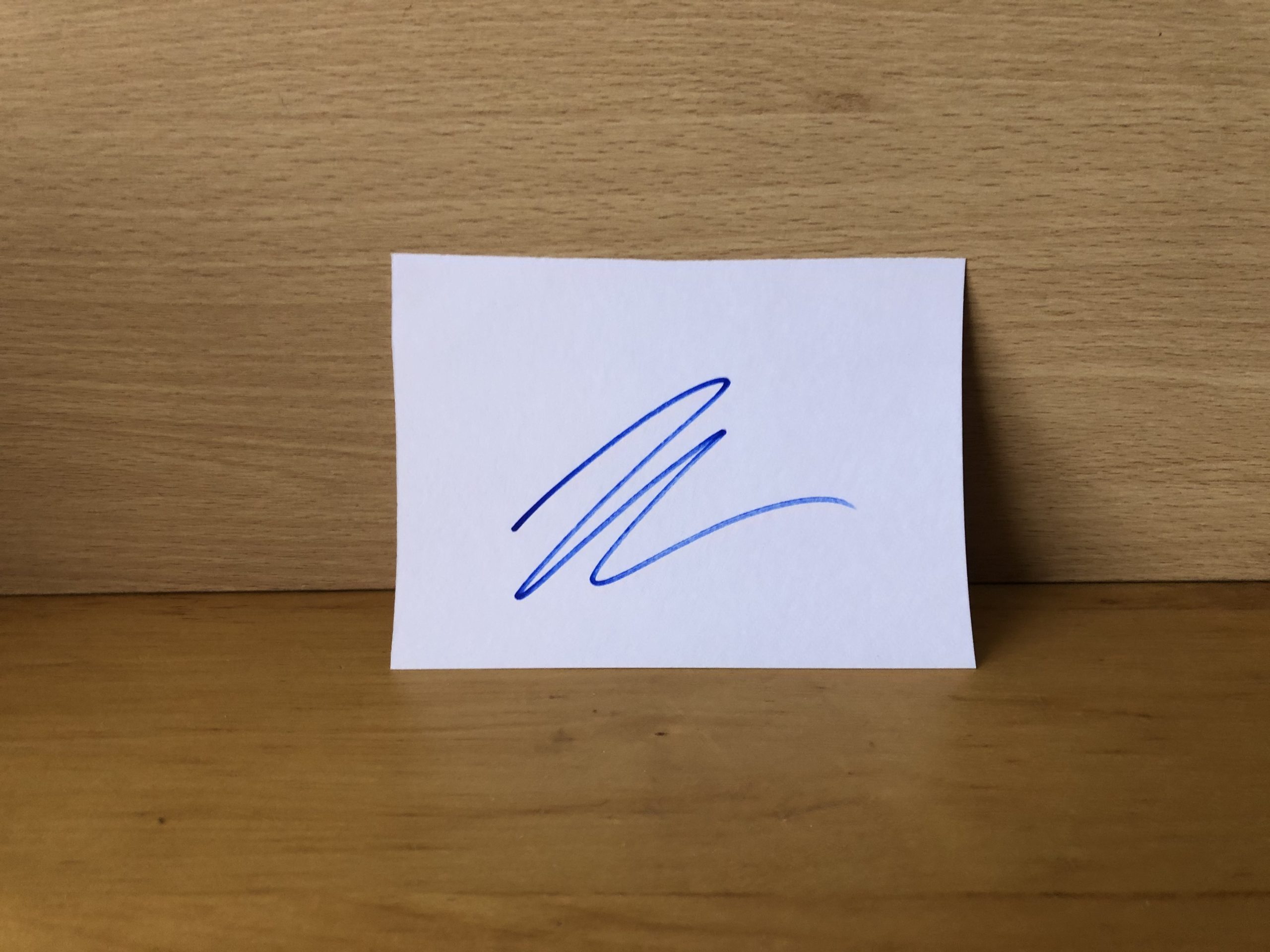 Jenna Coleman Signed White Card Jenna Coleman Signed White Card