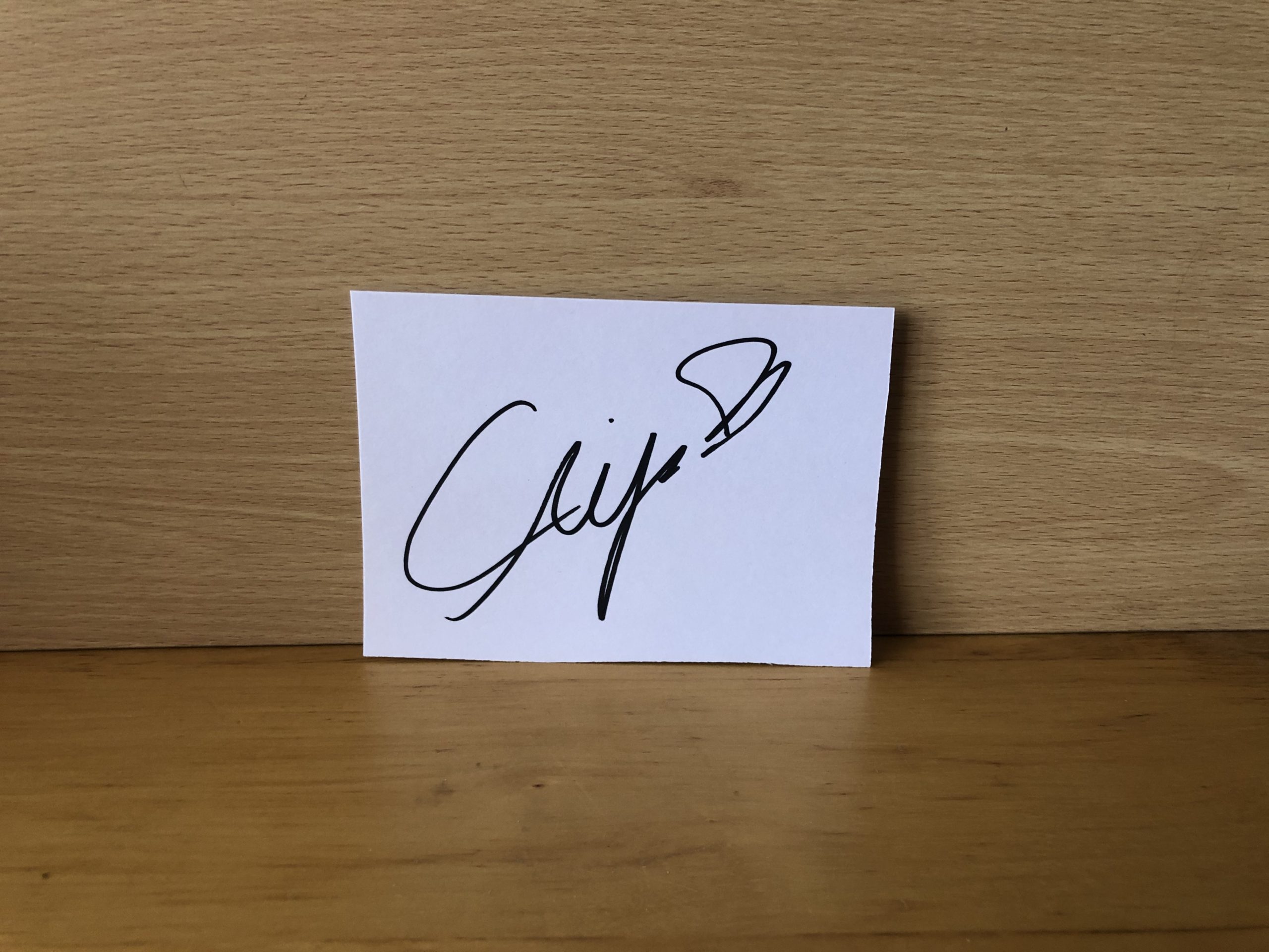 Eliza Doolittle Signed White Card Eliza Doolittle Signed White Card